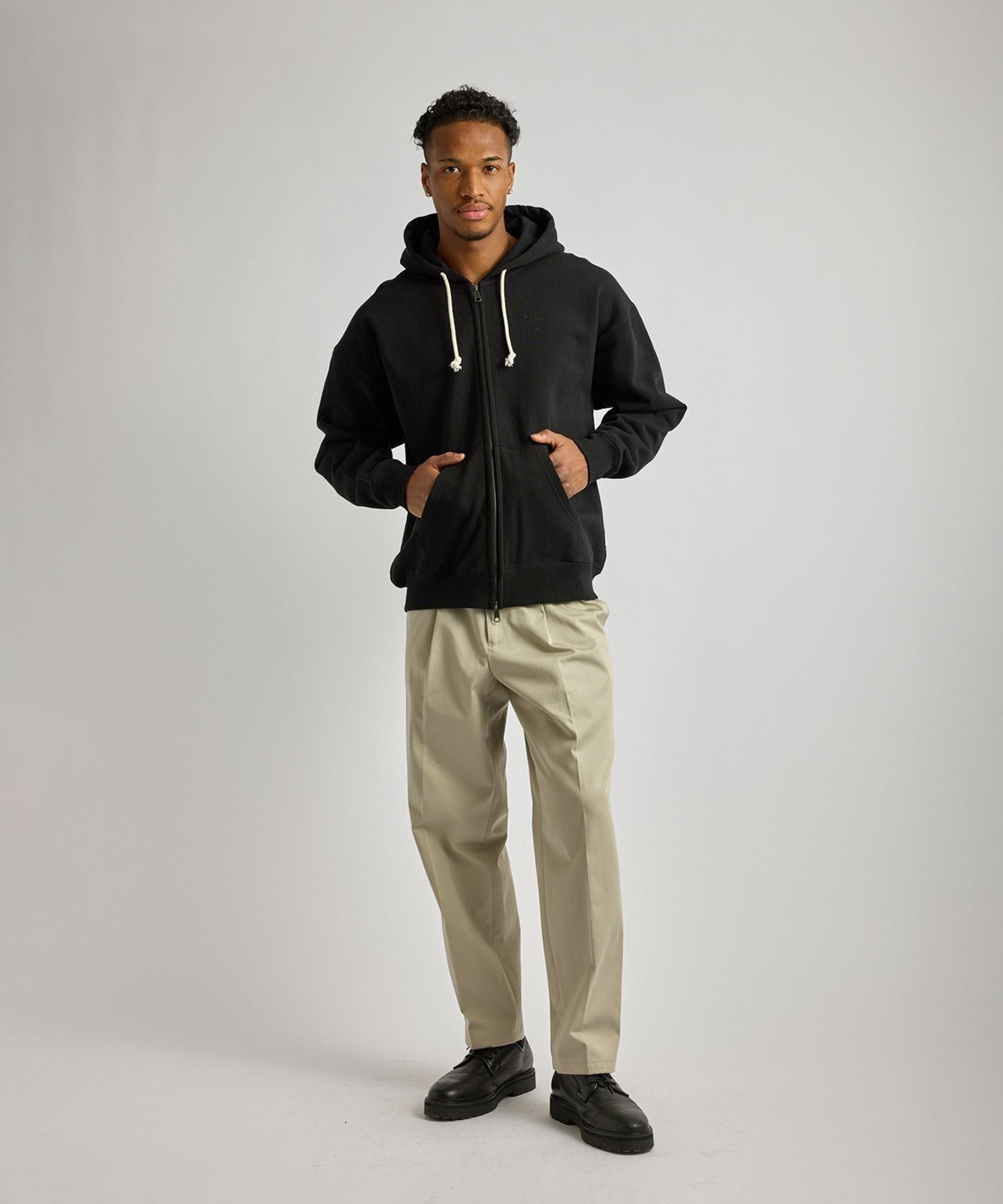 Canal Waffle Lined Zip Hoodie