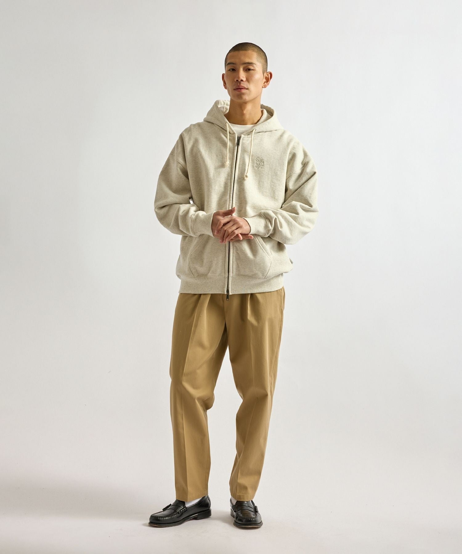 Canal Waffle Lined Zip Hoodie