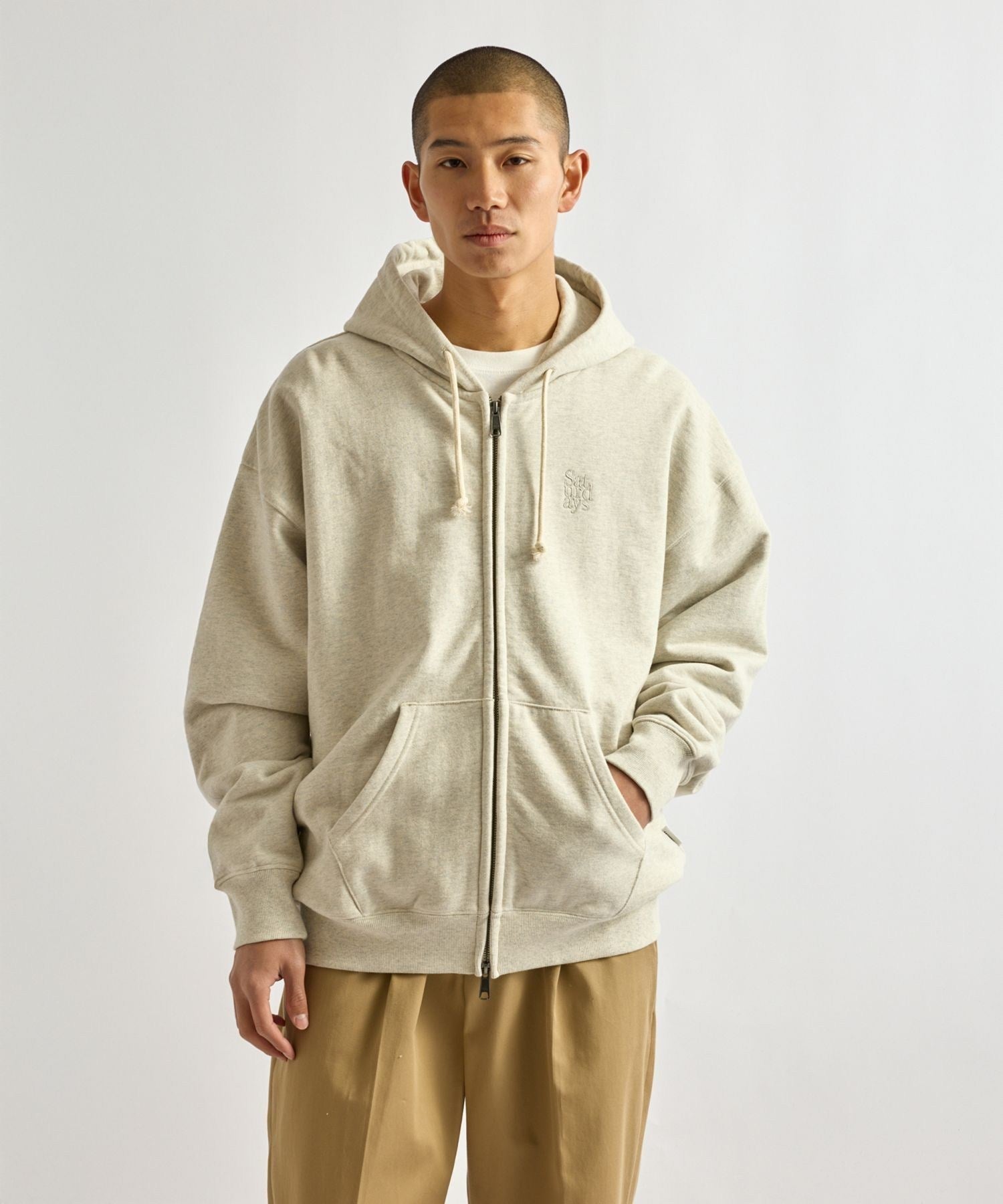 Canal Waffle Lined Zip Hoodie