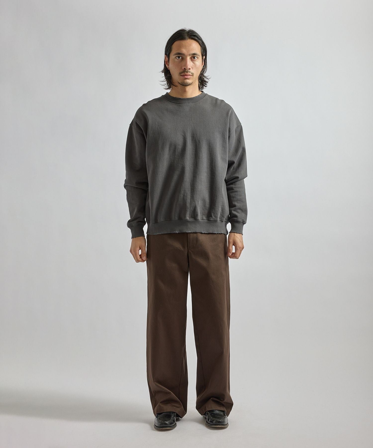 Bowery Garment Dyed Slash Sweatshirt