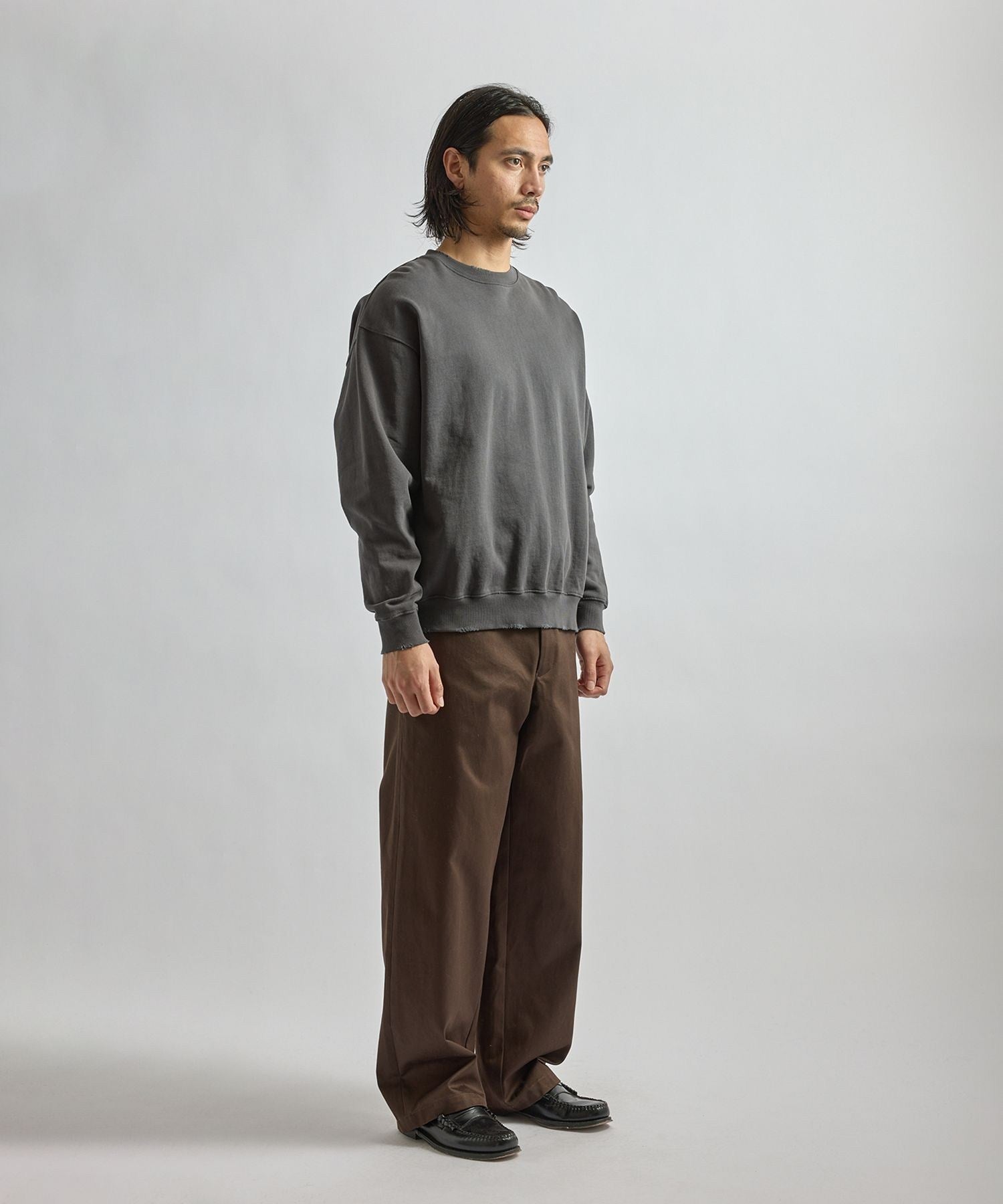 Bowery Garment Dyed Slash Sweatshirt