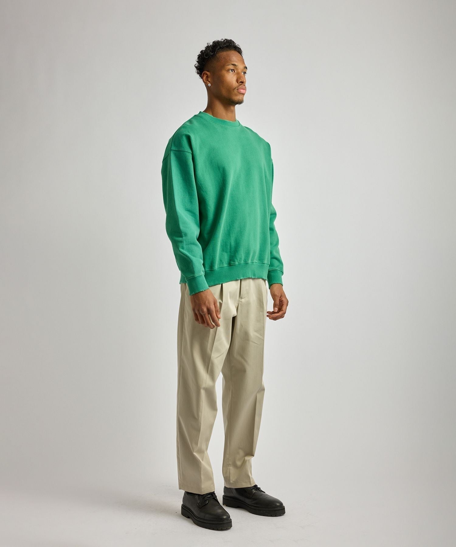 Bowery Garment Dyed Slash Sweatshirt