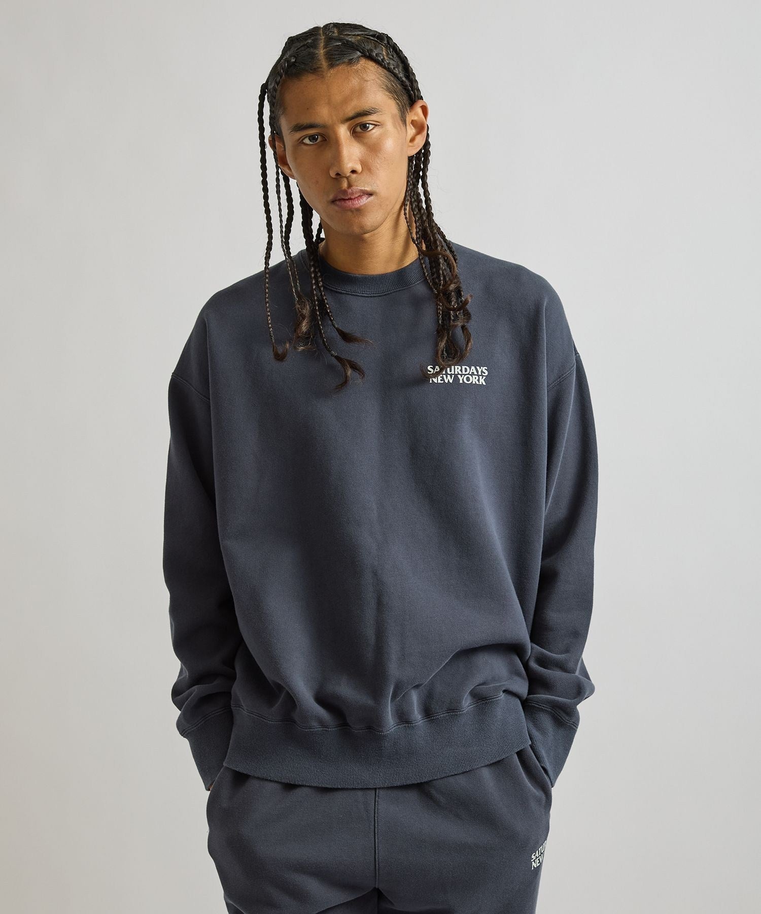 Ari Relaxed Ozone Washed Sweatshirt