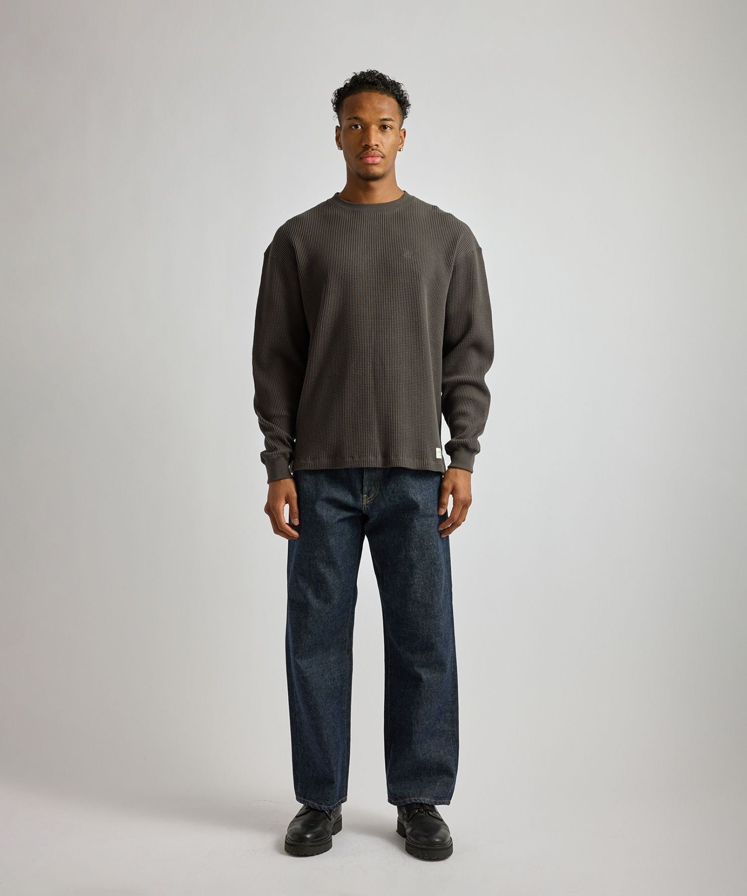 Alex Heavy Waffle Relaxed LS Tee
