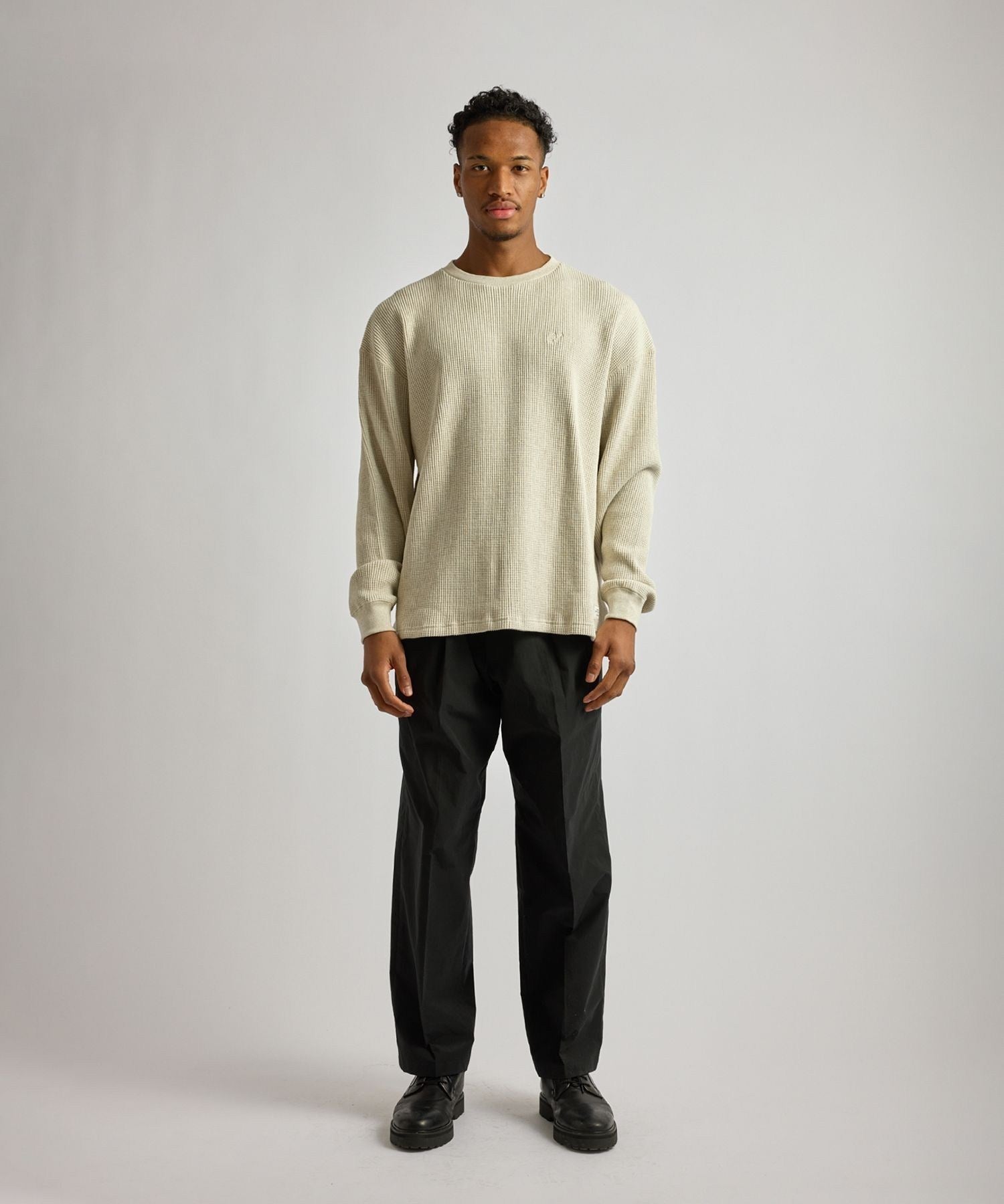 Alex Heavy Waffle Relaxed LS Tee