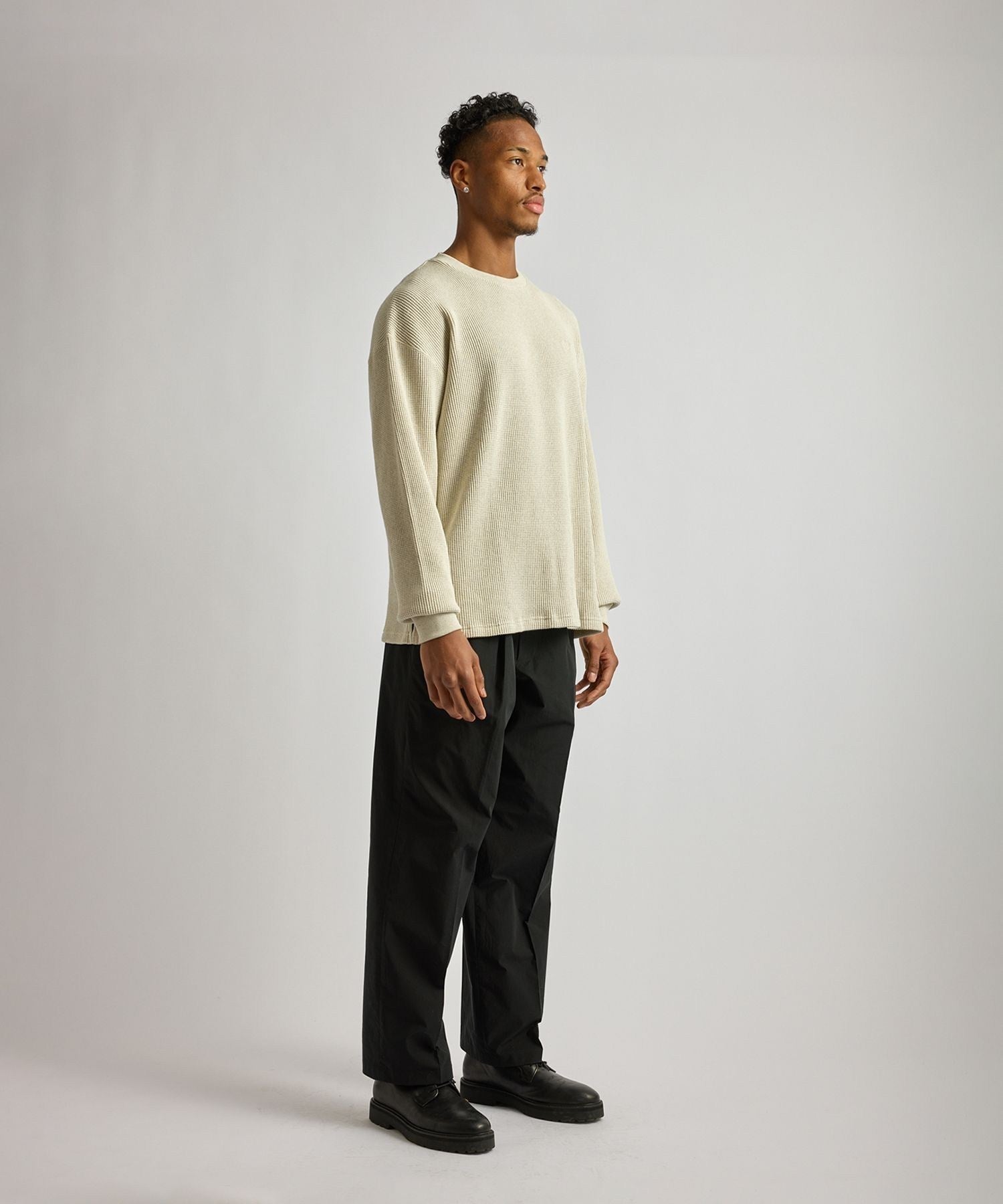 Alex Heavy Waffle Relaxed LS Tee