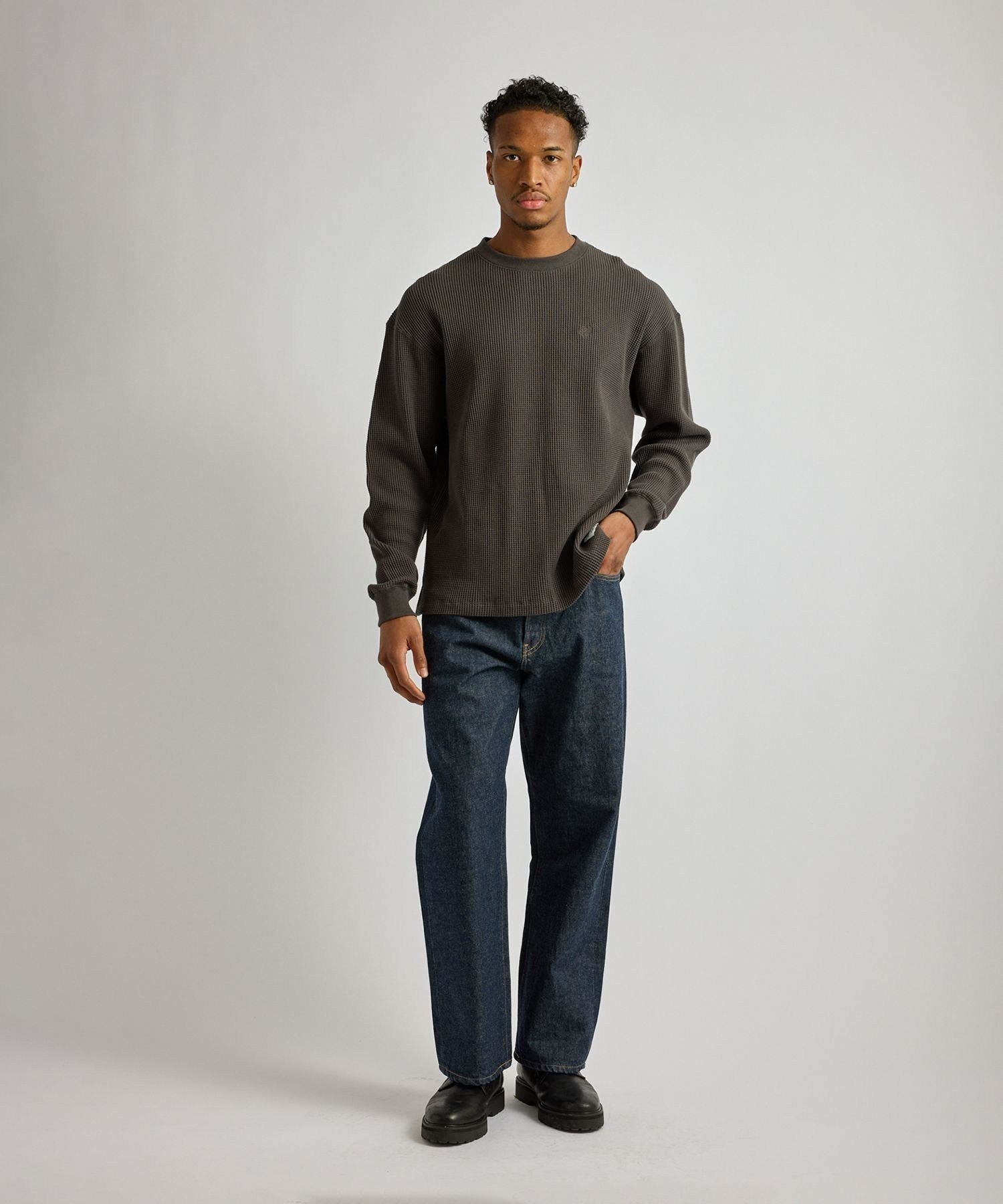 Alex Heavy Waffle Relaxed LS Tee