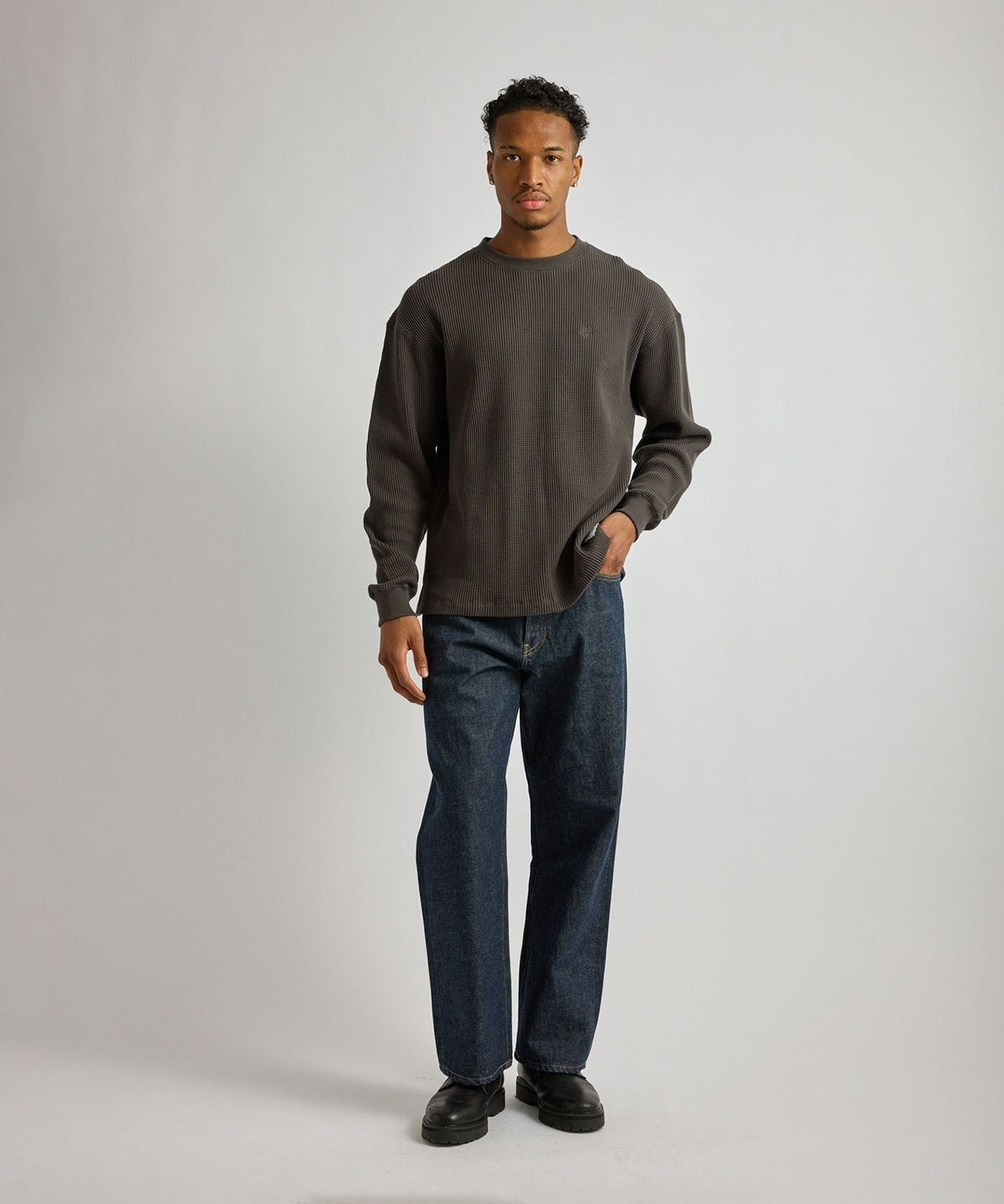 Alex Heavy Waffle Relaxed LS Tee