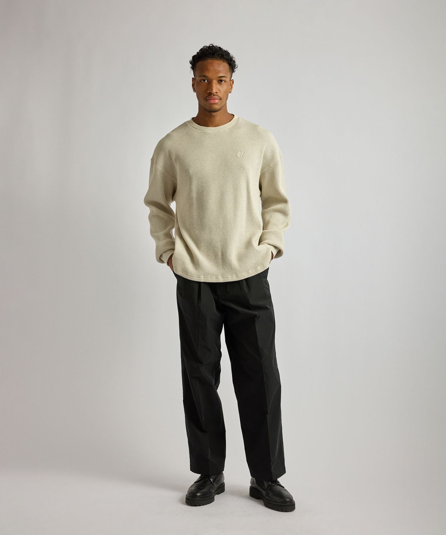 Alex Heavy Waffle Relaxed LS Tee