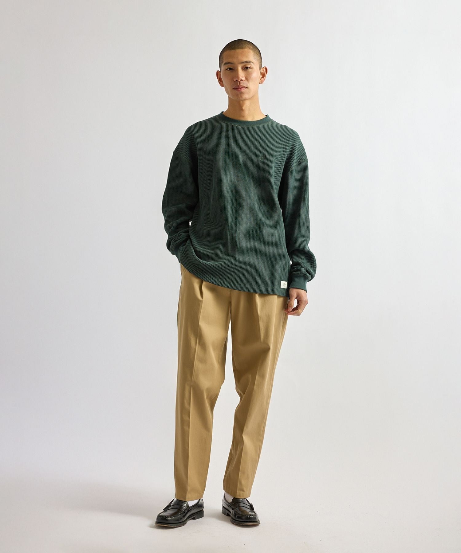 Alex Heavy Waffle Relaxed LS Tee