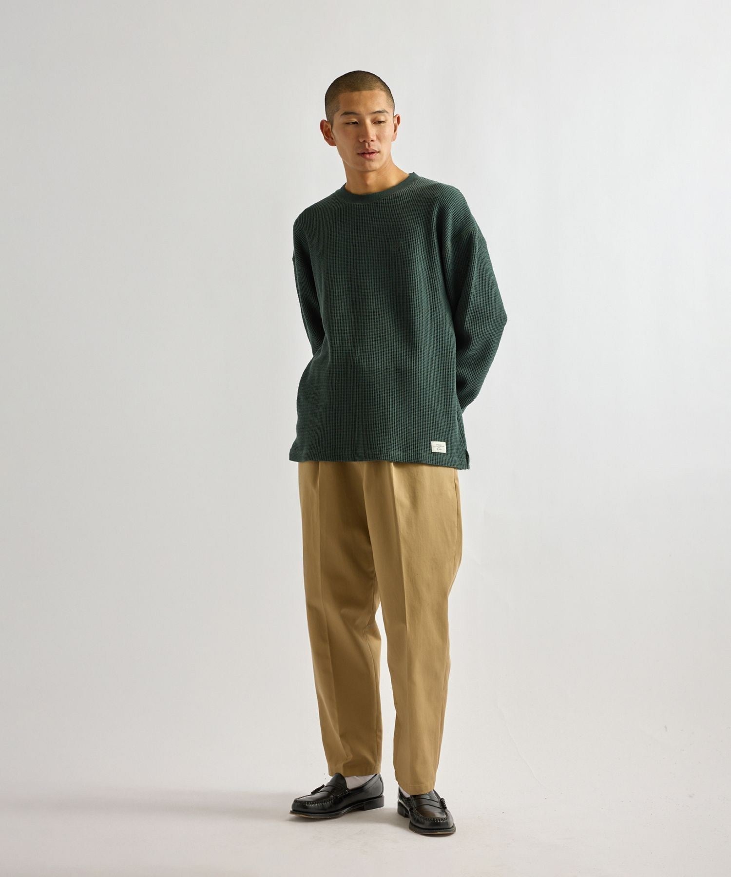 Alex Heavy Waffle Relaxed LS Tee