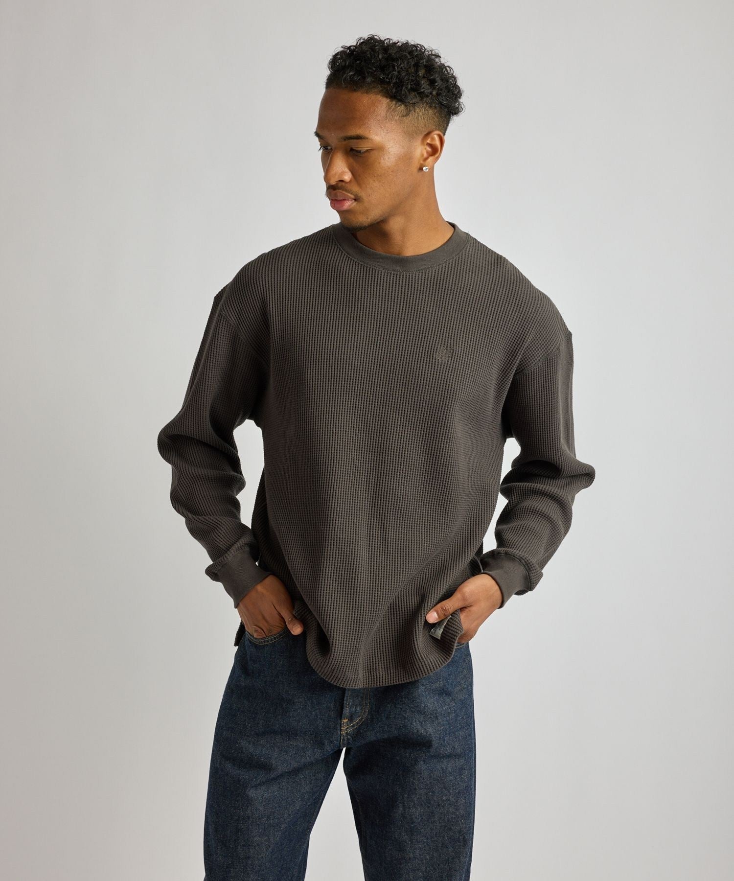 Alex Heavy Waffle Relaxed LS Tee