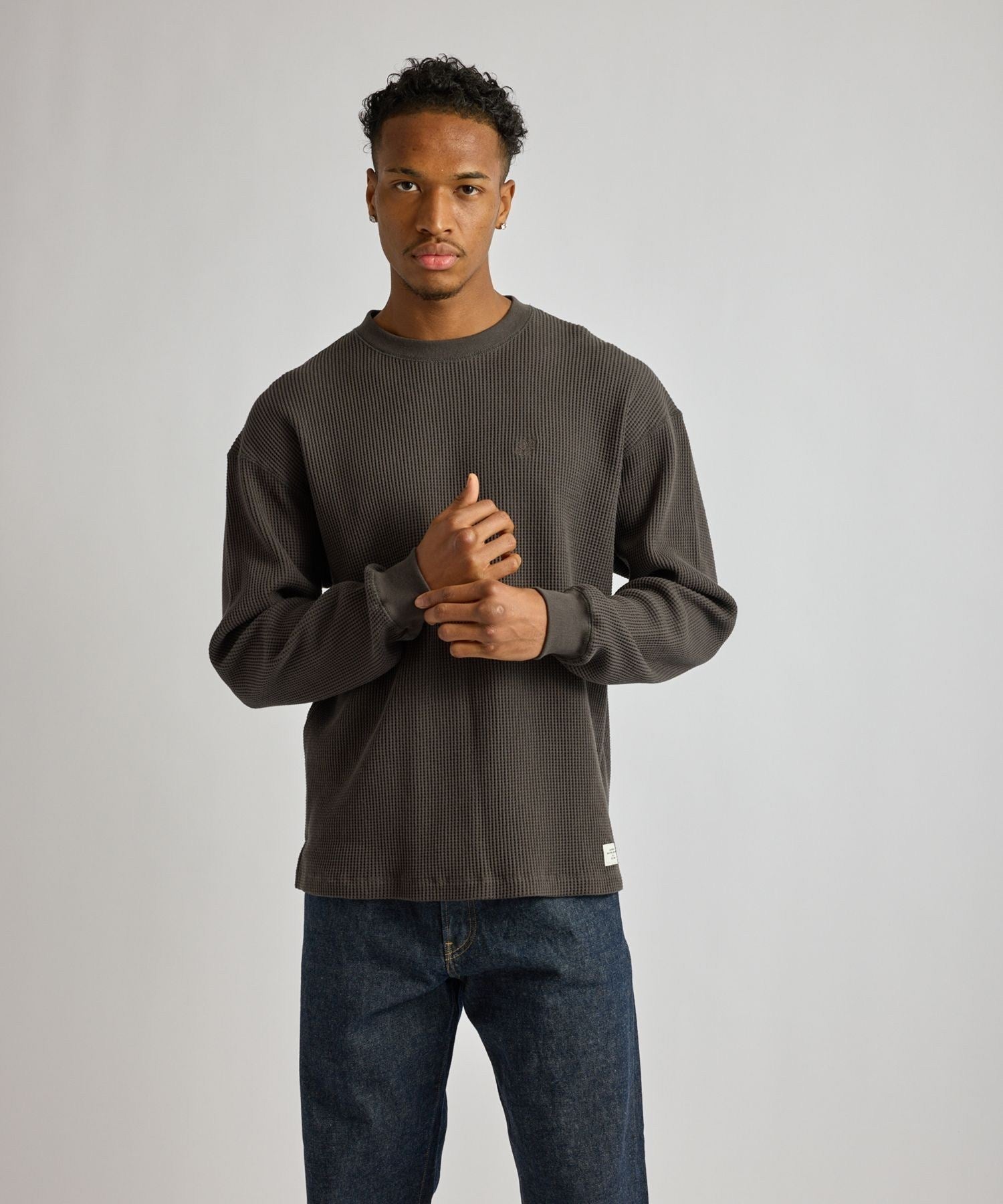 Alex Heavy Waffle Relaxed LS Tee
