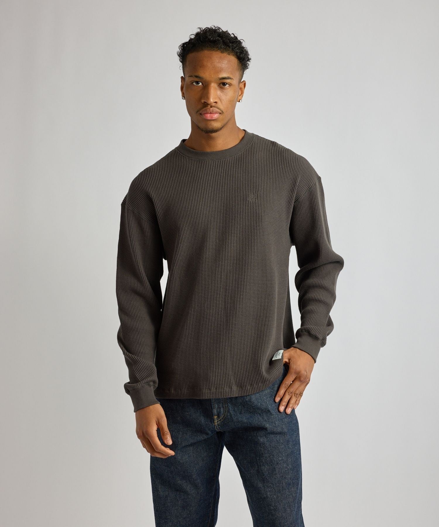 Alex Heavy Waffle Relaxed LS Tee