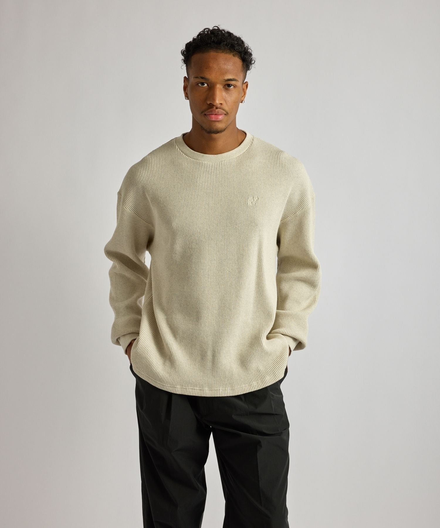 Alex Heavy Waffle Relaxed LS Tee