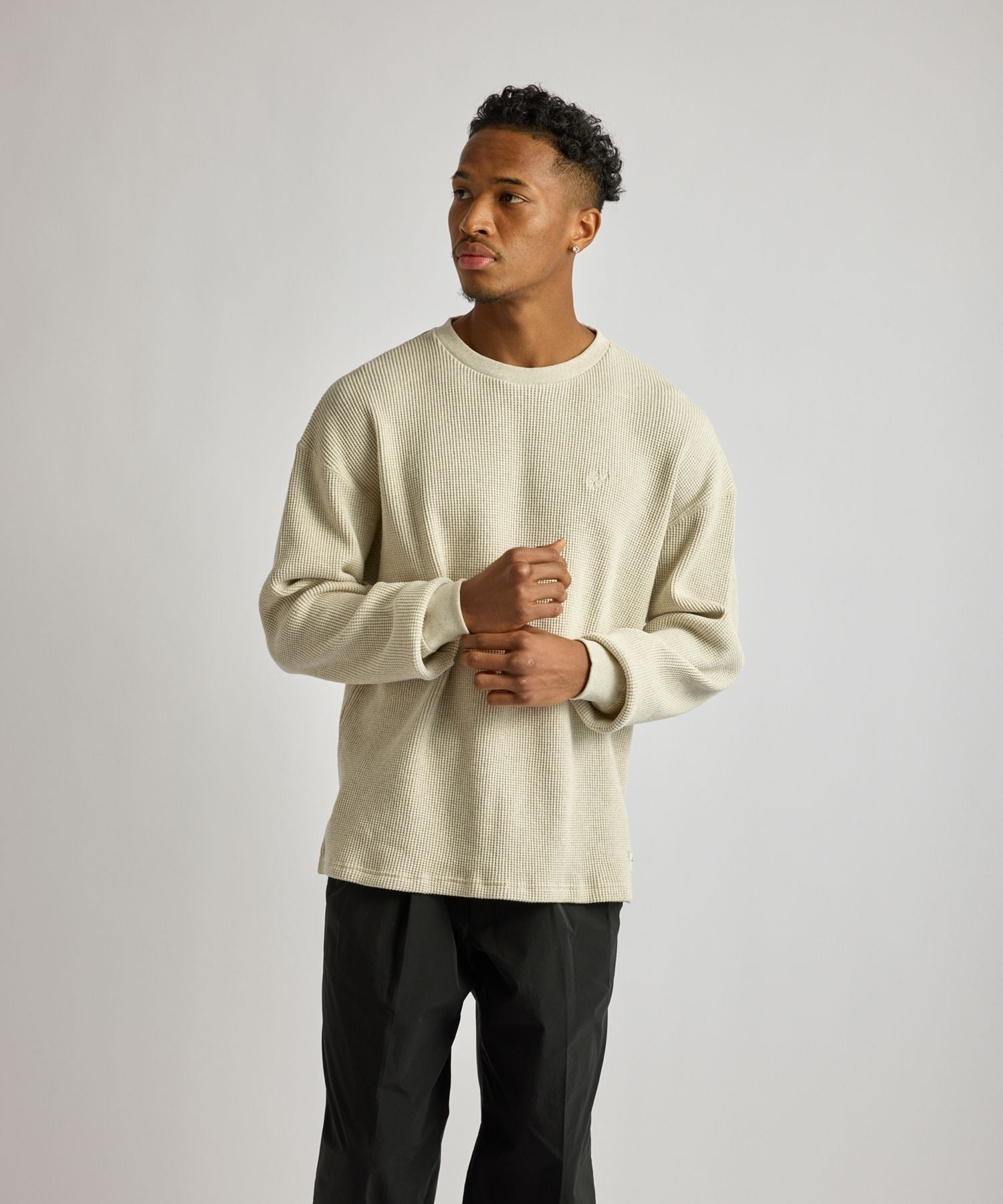 Alex Heavy Waffle Relaxed LS Tee