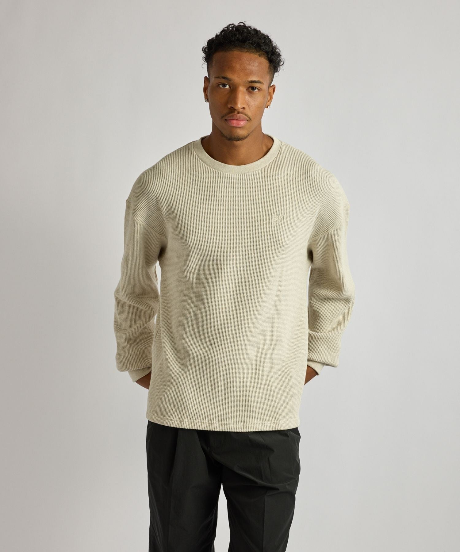 Alex Heavy Waffle Relaxed LS Tee