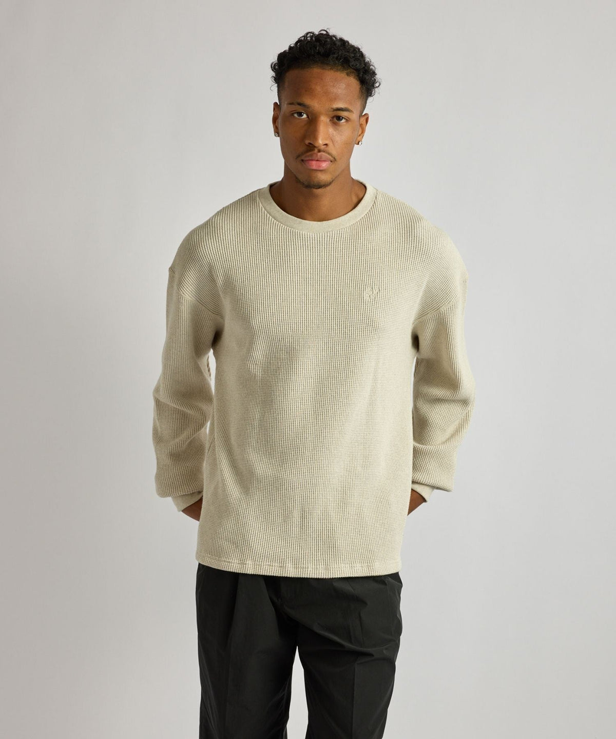 Alex Heavy Waffle Relaxed LS Tee