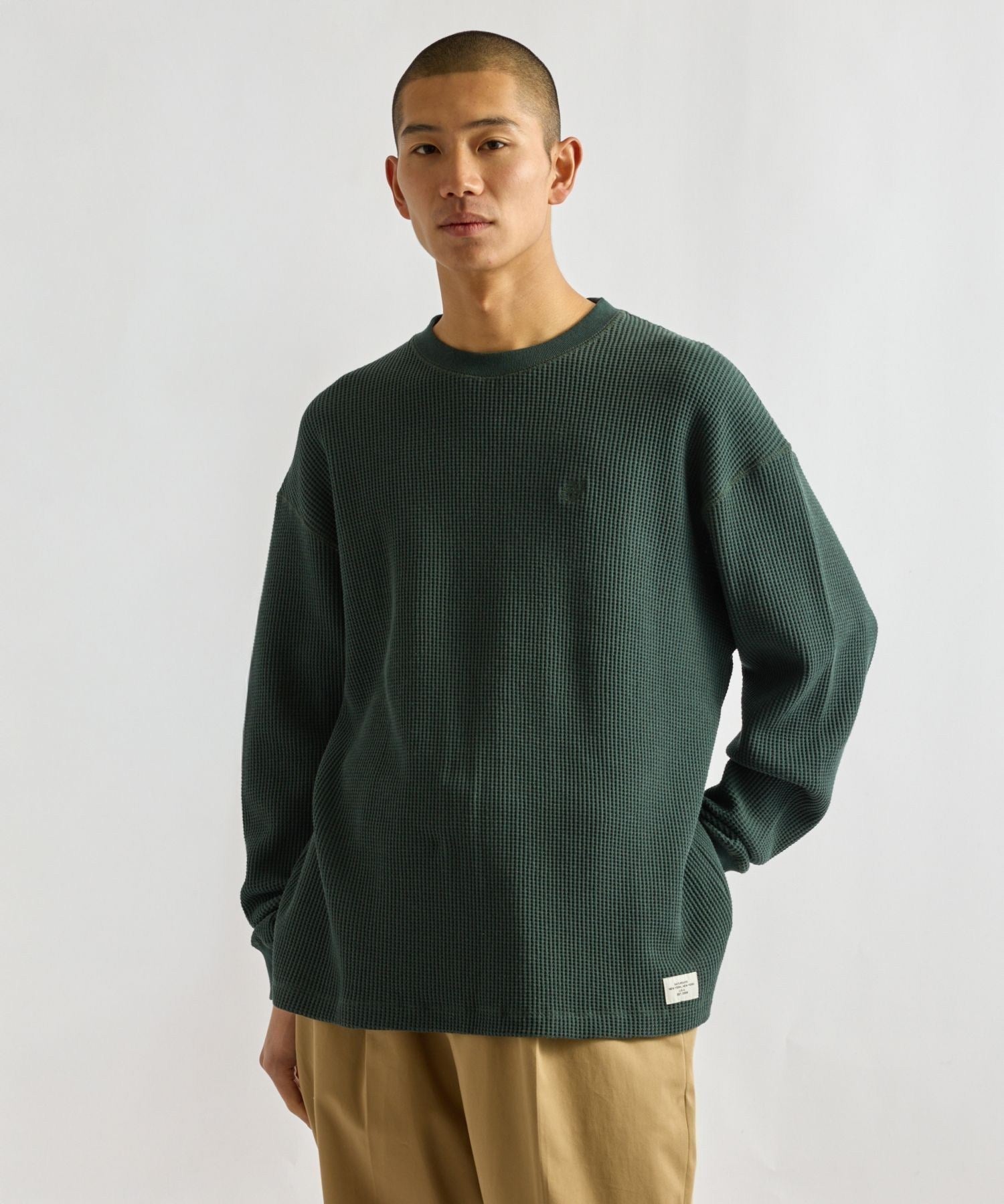 Alex Heavy Waffle Relaxed LS Tee