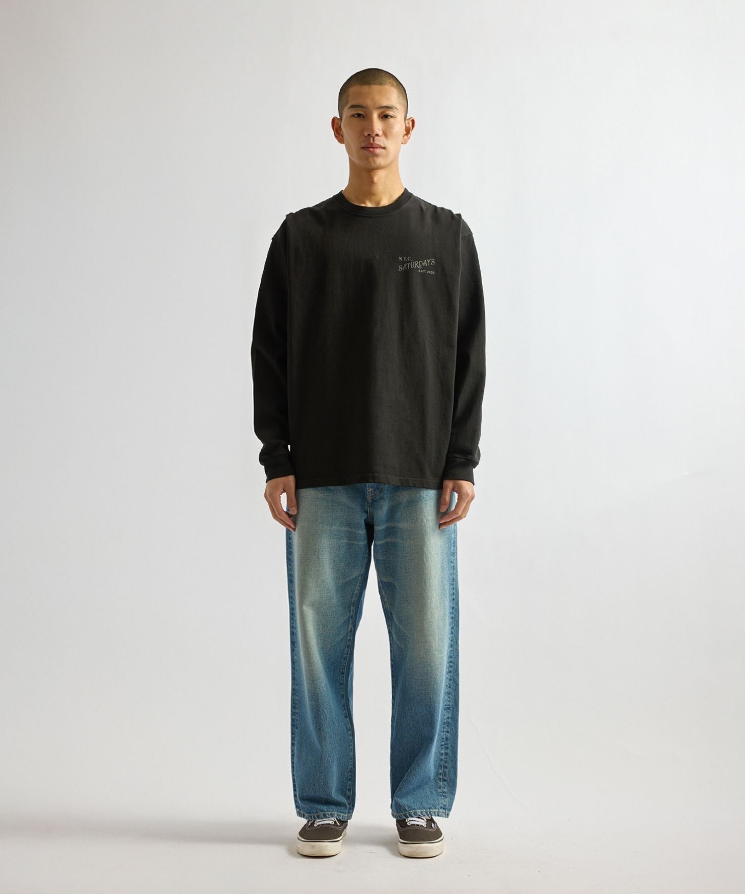 Max Weight Vintage Serif LS T-Shirt