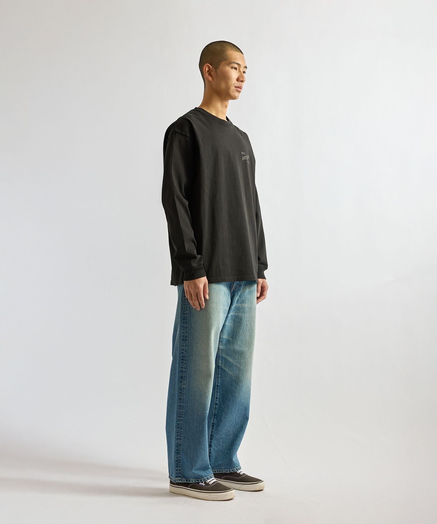 Max Weight Vintage Serif LS T-Shirt