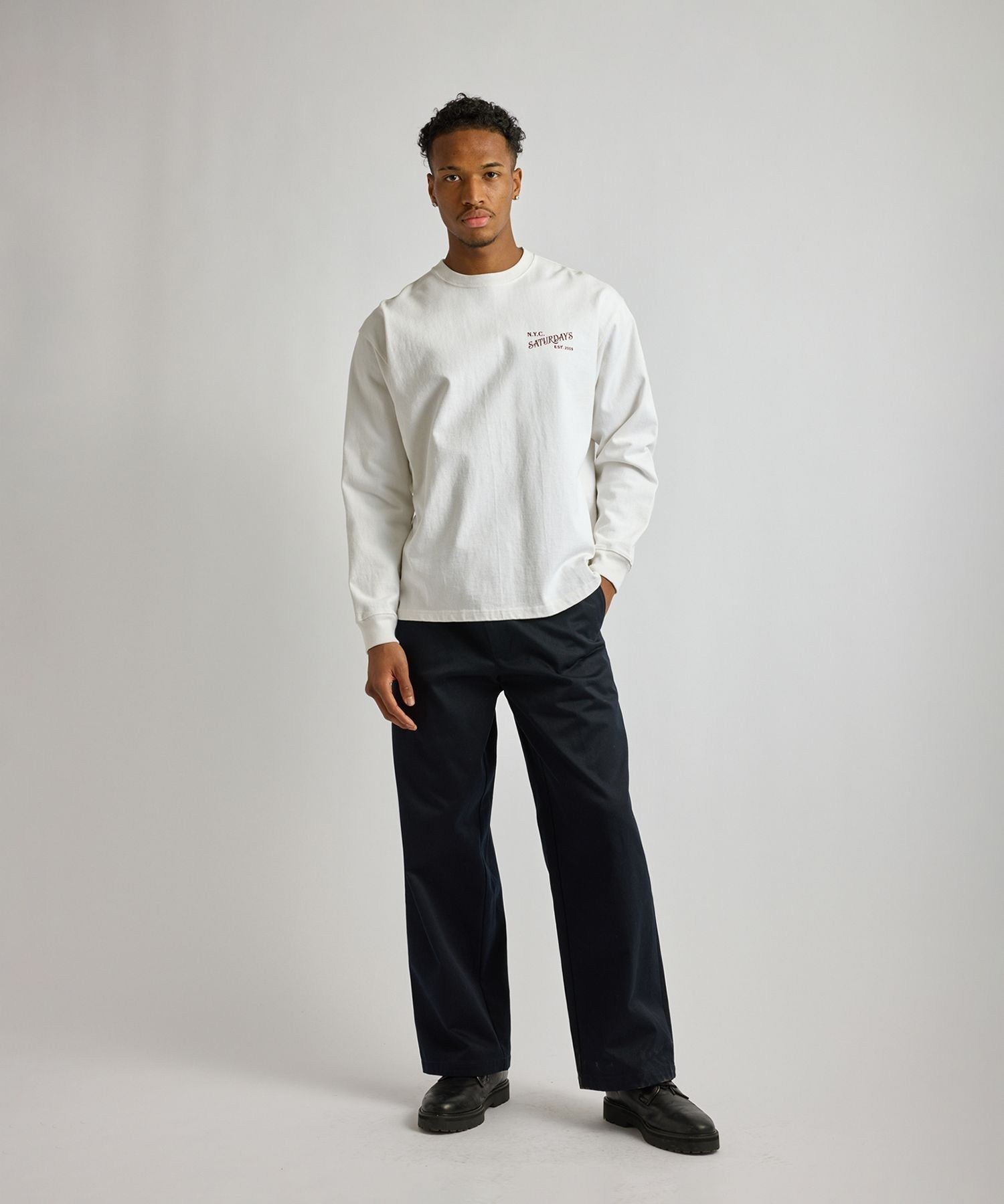 Max Weight Vintage Serif LS T-Shirt