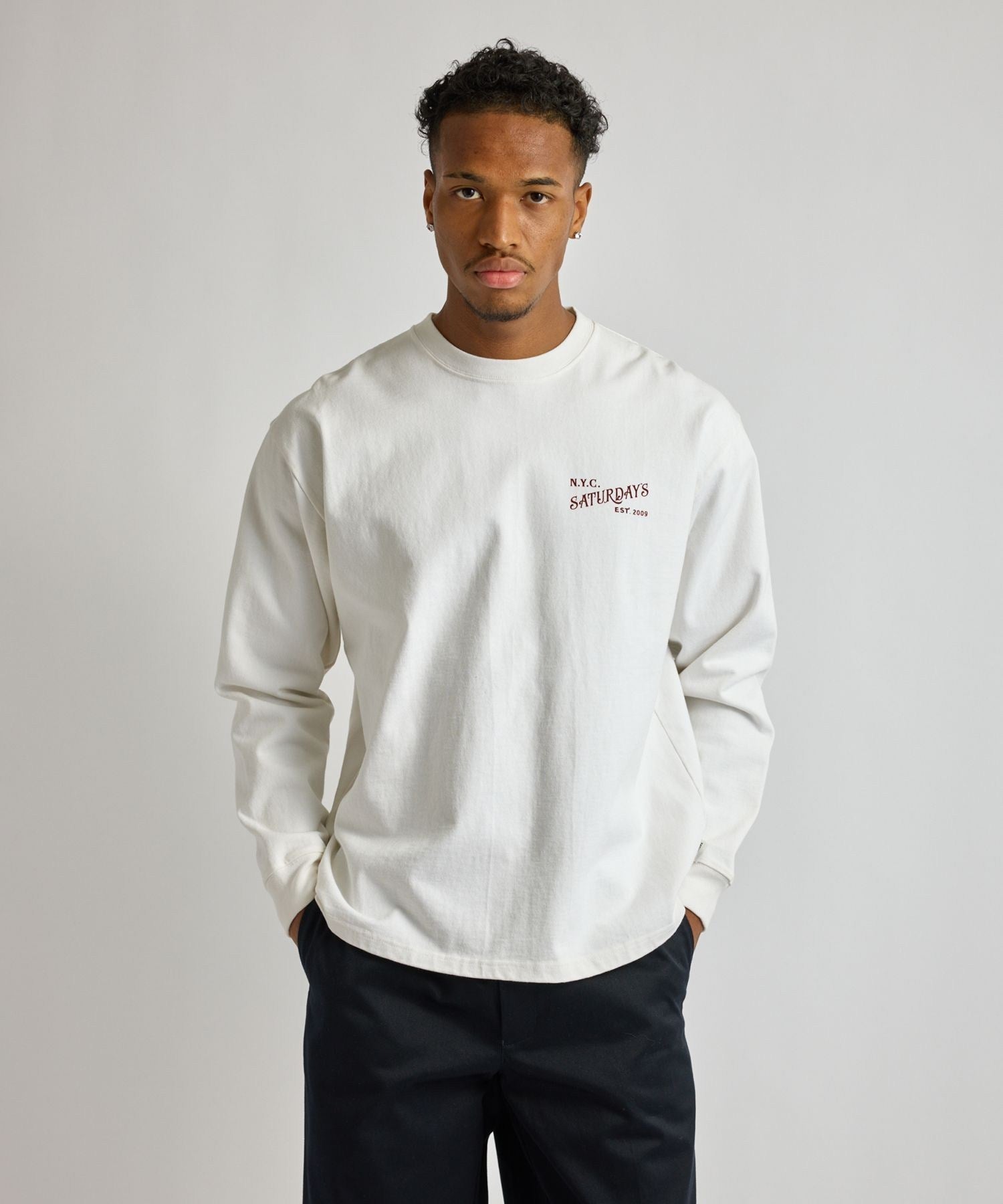 Max Weight Vintage Serif LS T-Shirt