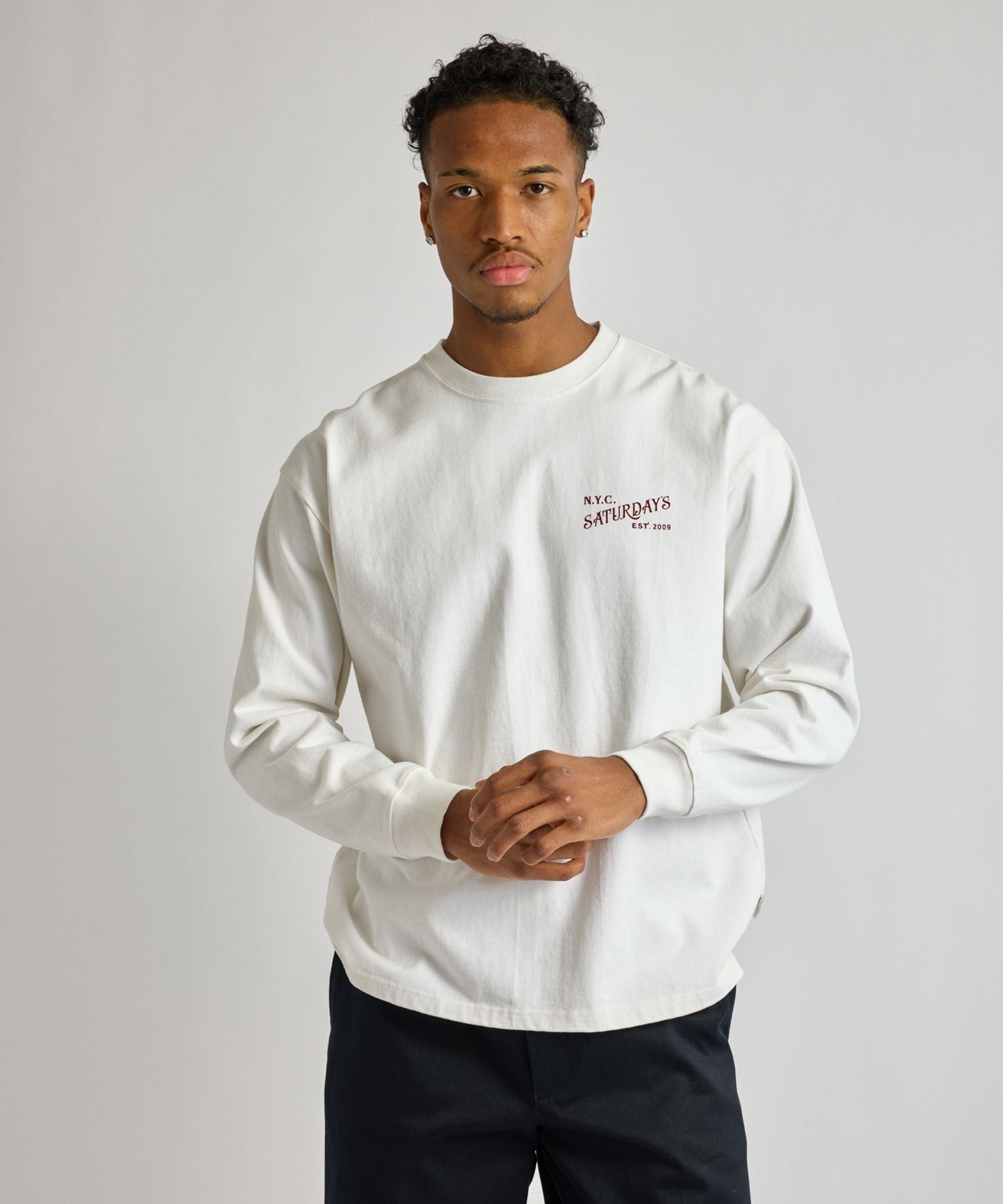 Max Weight Vintage Serif LS T-Shirt