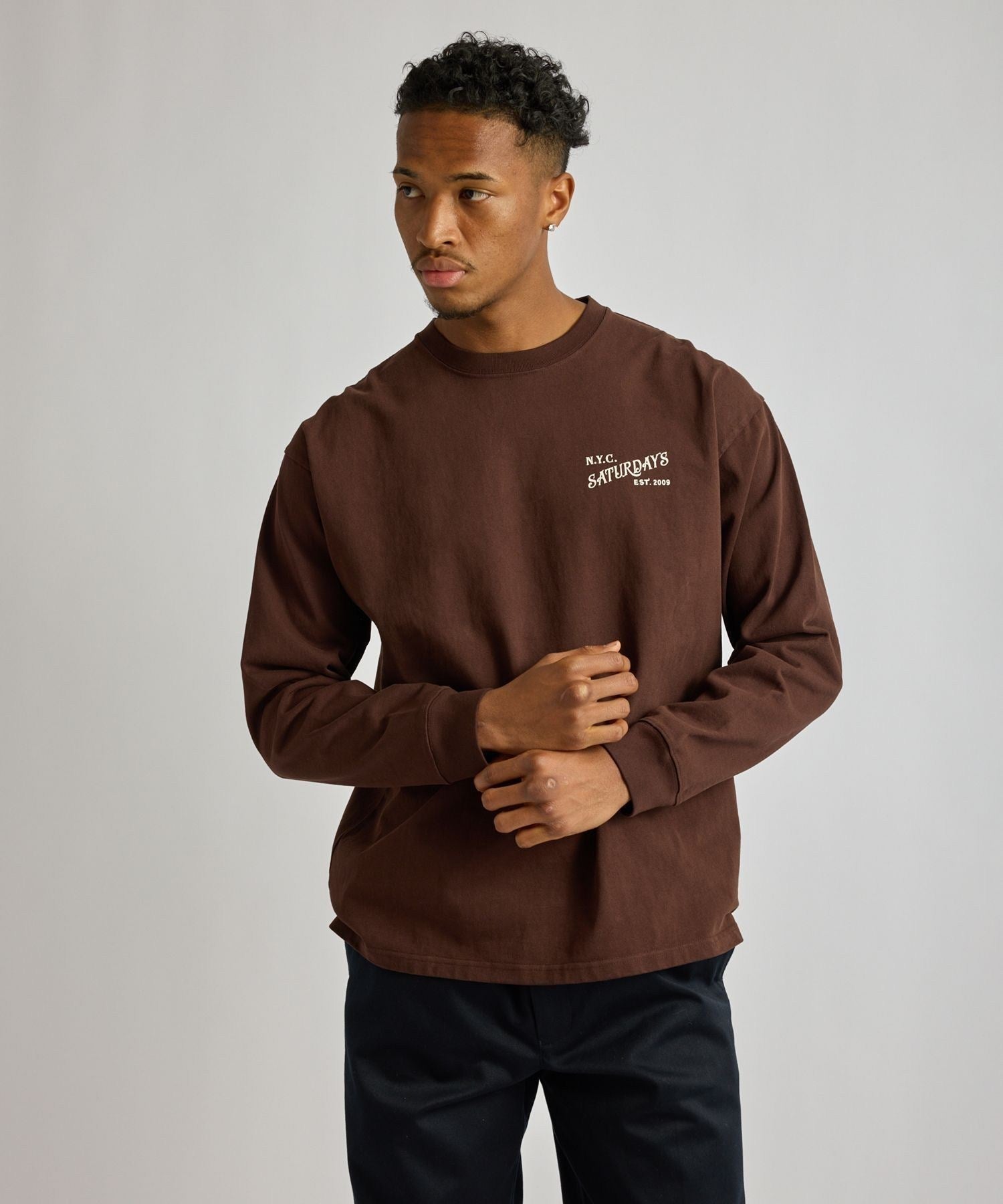 Max Weight Vintage Serif LS T-Shirt