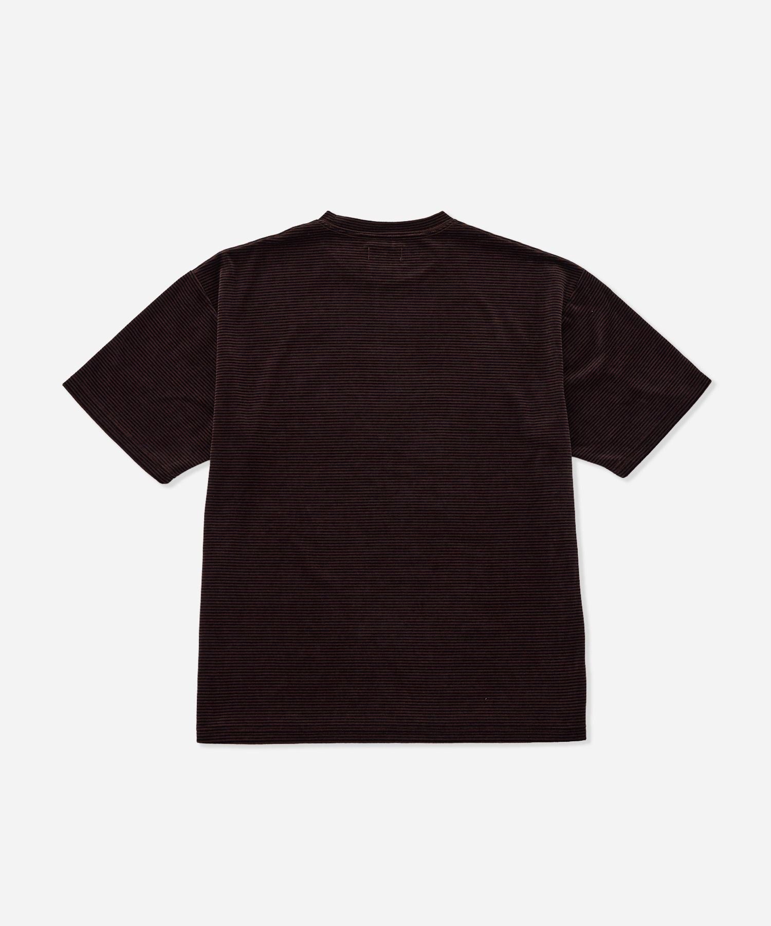 Velour Stripe Relaxed SS T-Shirt