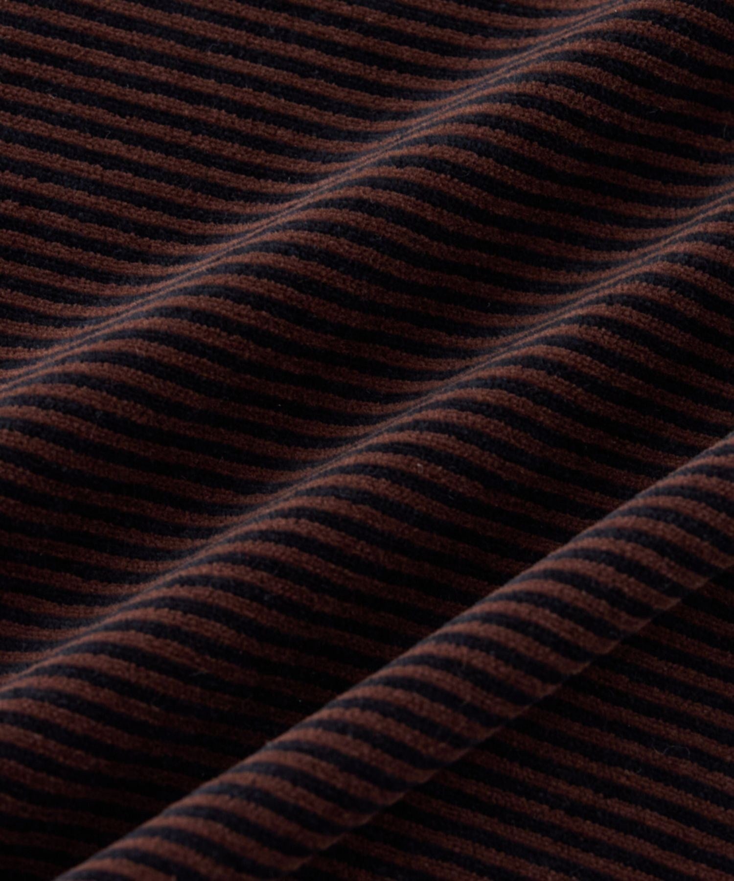 Velour Stripe Relaxed SS T-Shirt