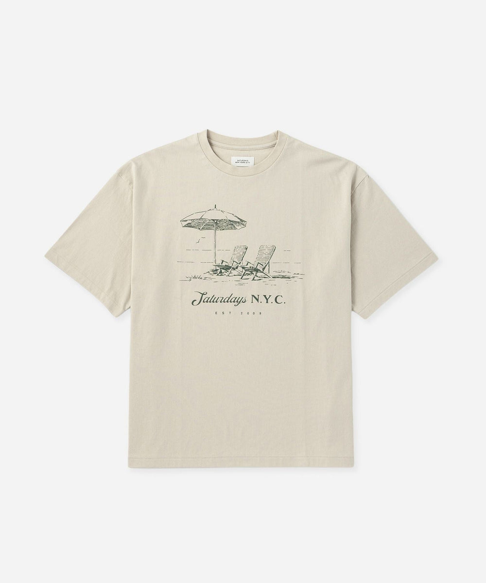 Beach Chair Ozone Wash Relaxed SS Tee | Saturdays NYC Japan