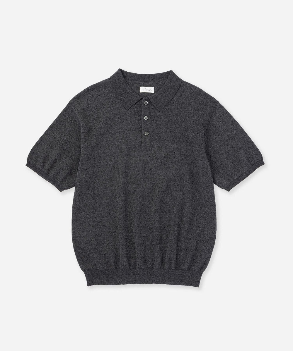 Jahmad Linen Knit Polo | Saturdays NYC Japan