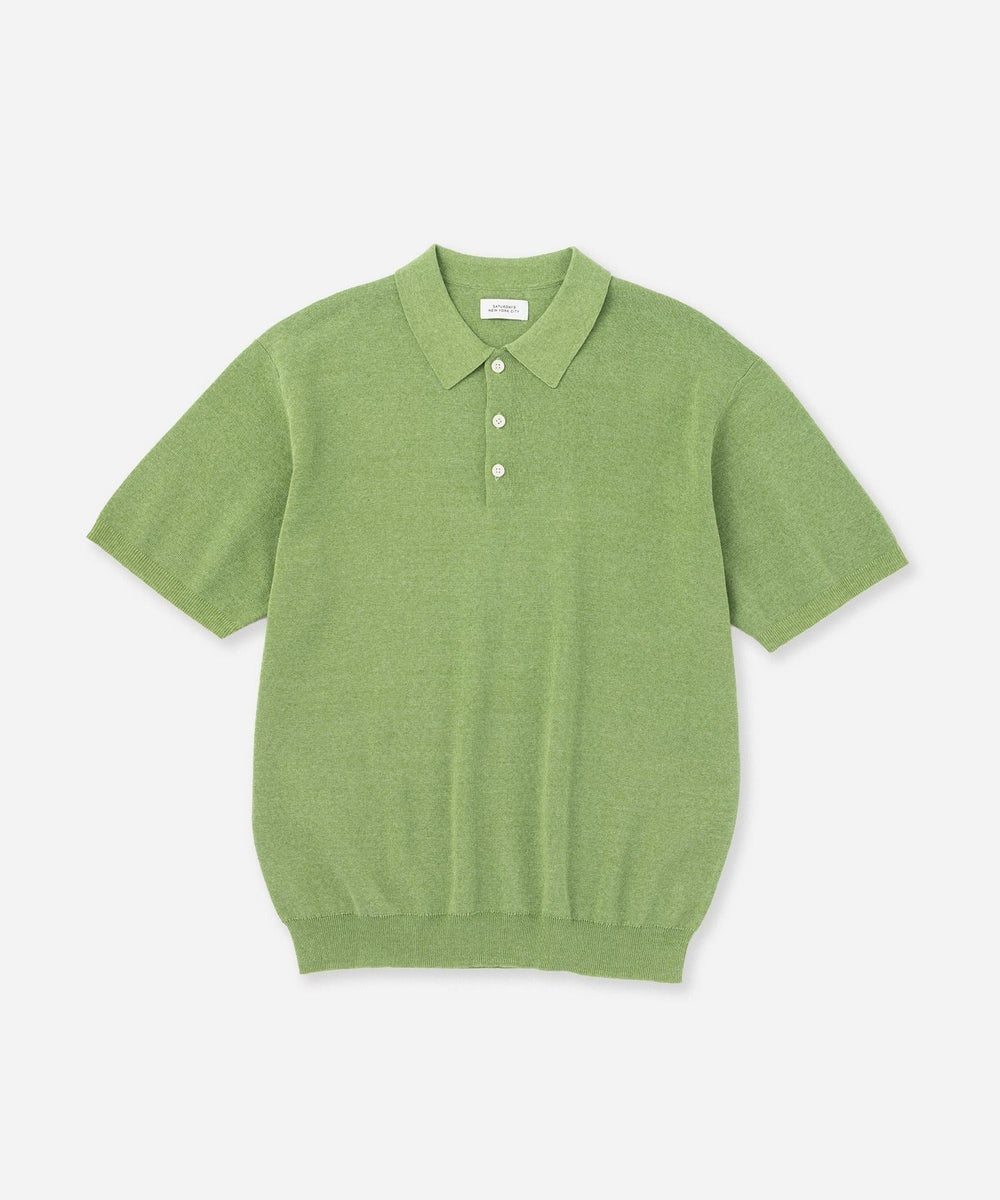 Jahmad Linen Knit Polo | Saturdays NYC Japan