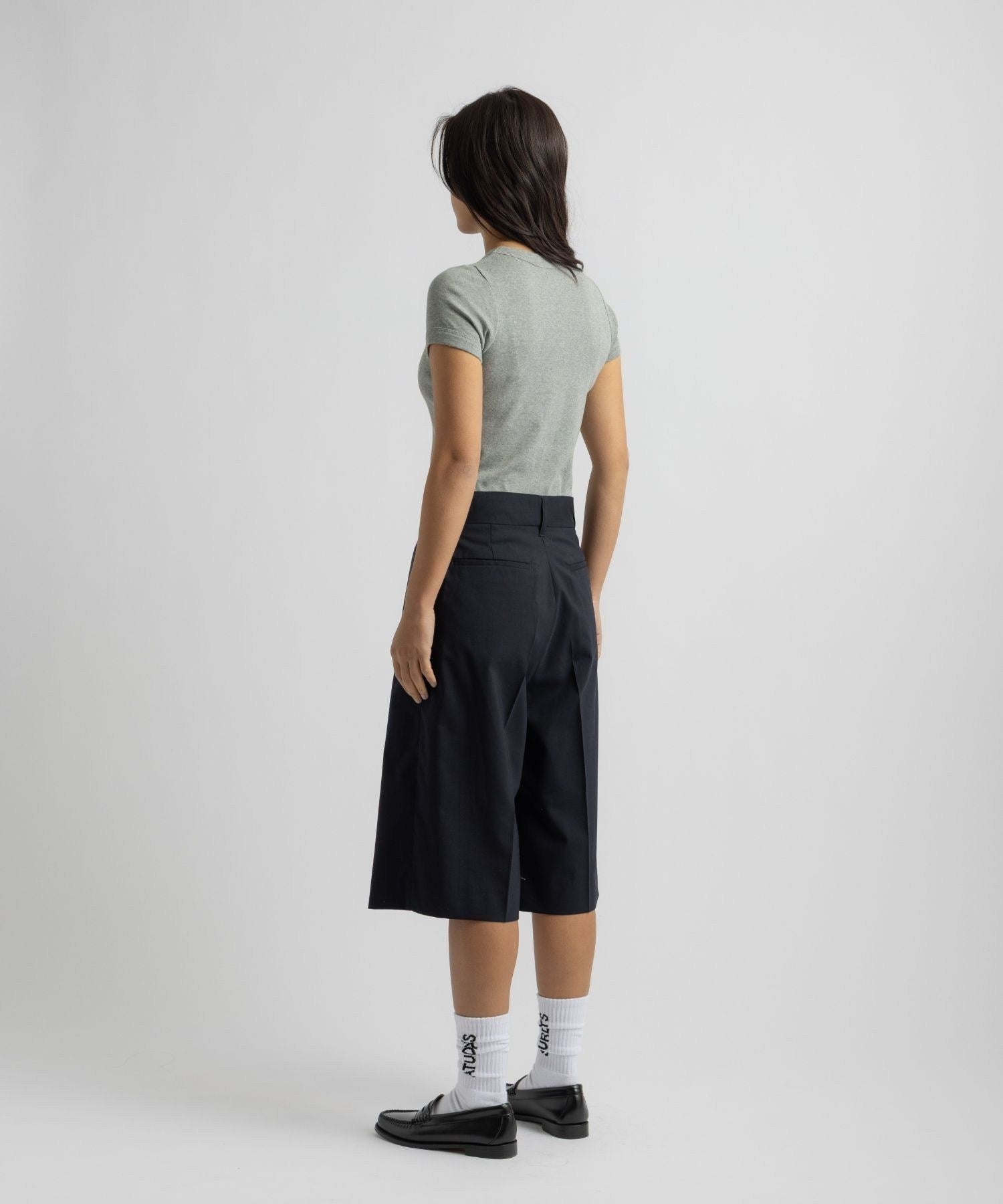 Naomi Ribbed Tee | WOMEN