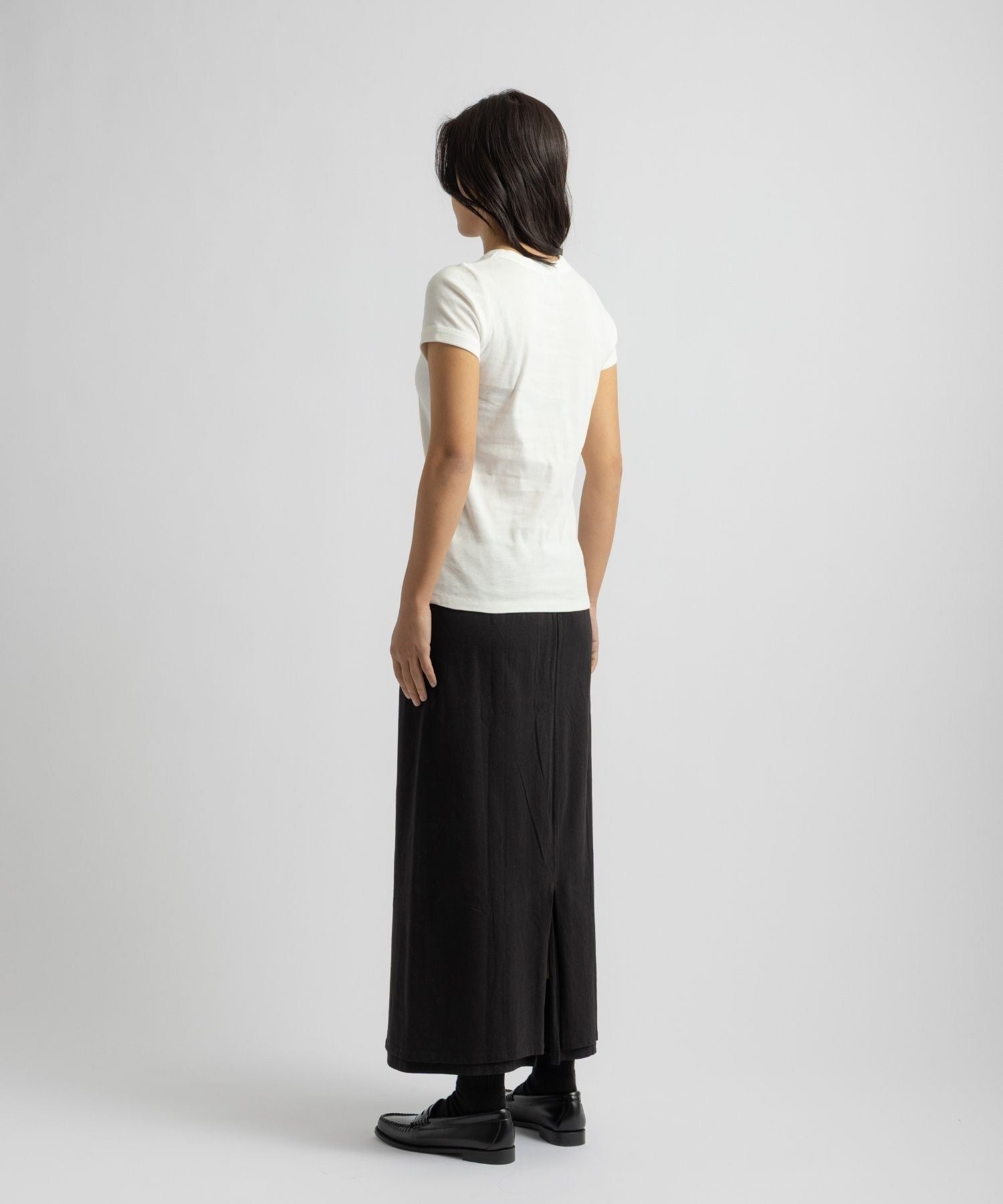 Naomi Ribbed Tee | WOMEN