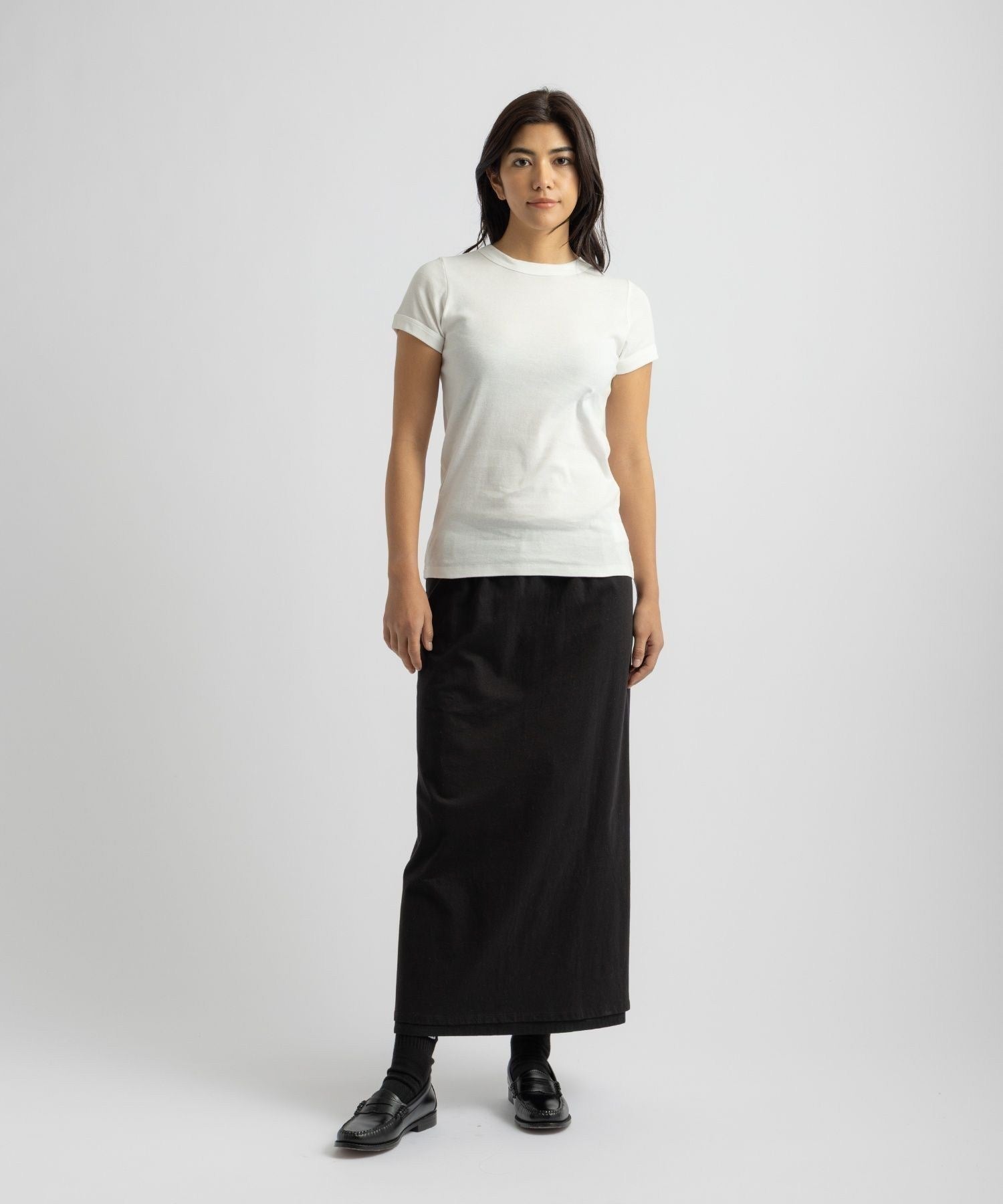 Naomi Ribbed Tee | WOMEN