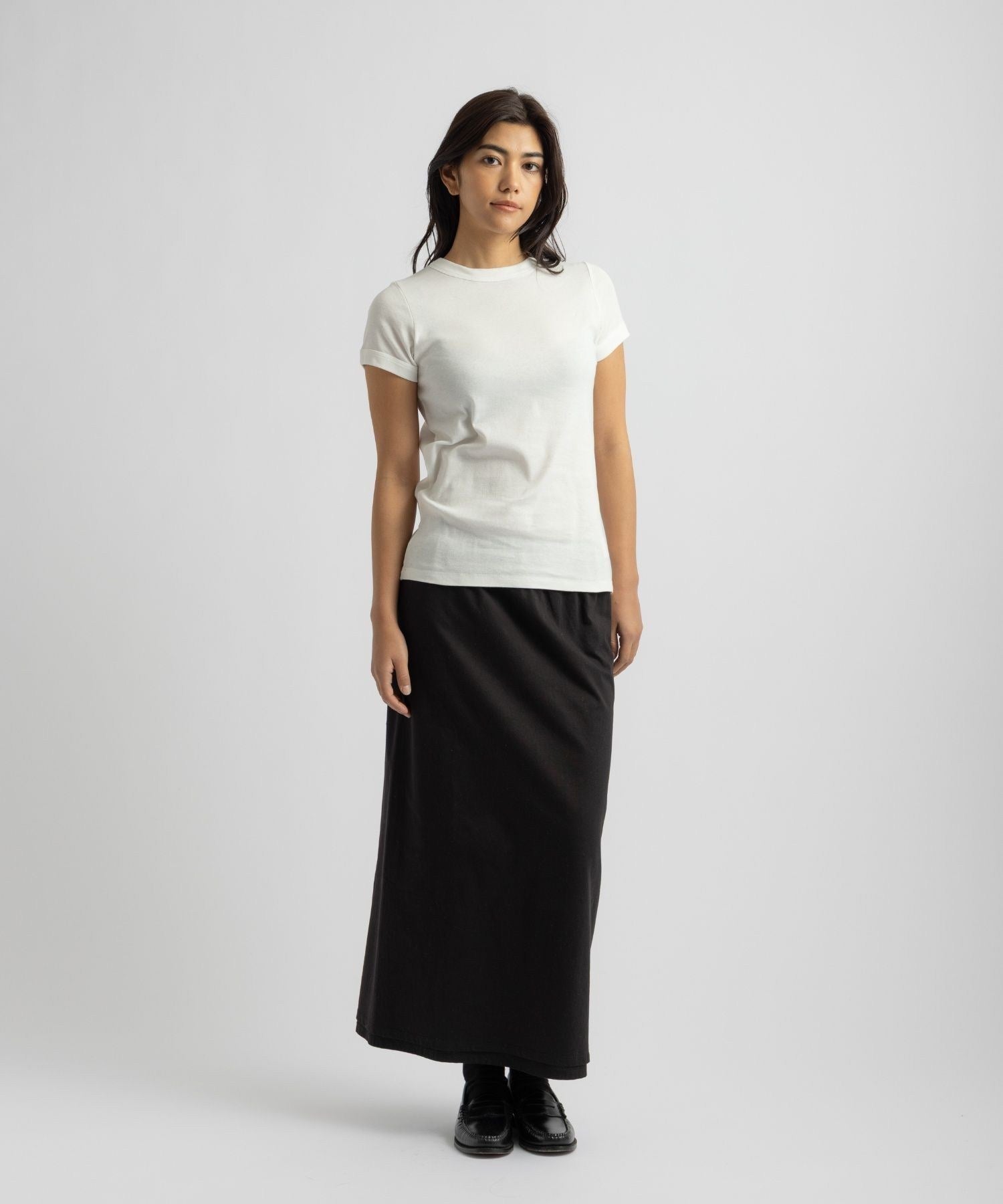Naomi Ribbed Tee | WOMEN