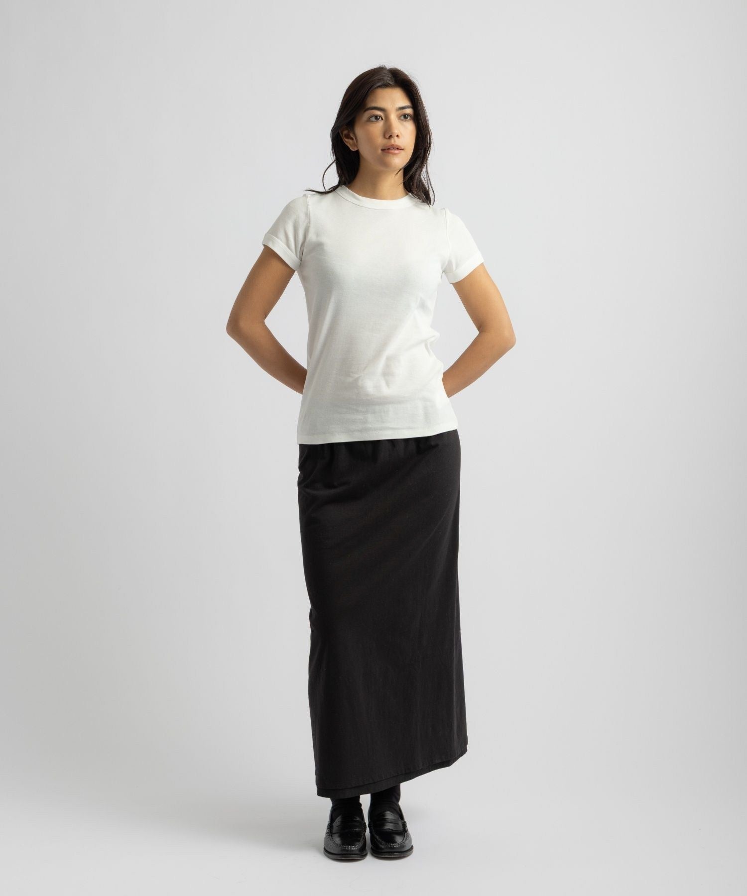 Naomi Ribbed Tee | WOMEN