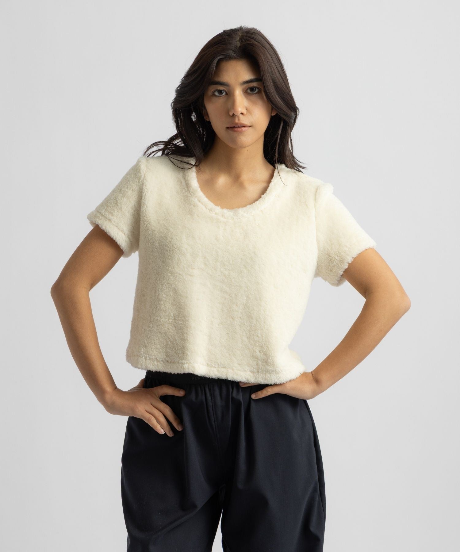 Alexis Shearling Tee | WOMEN