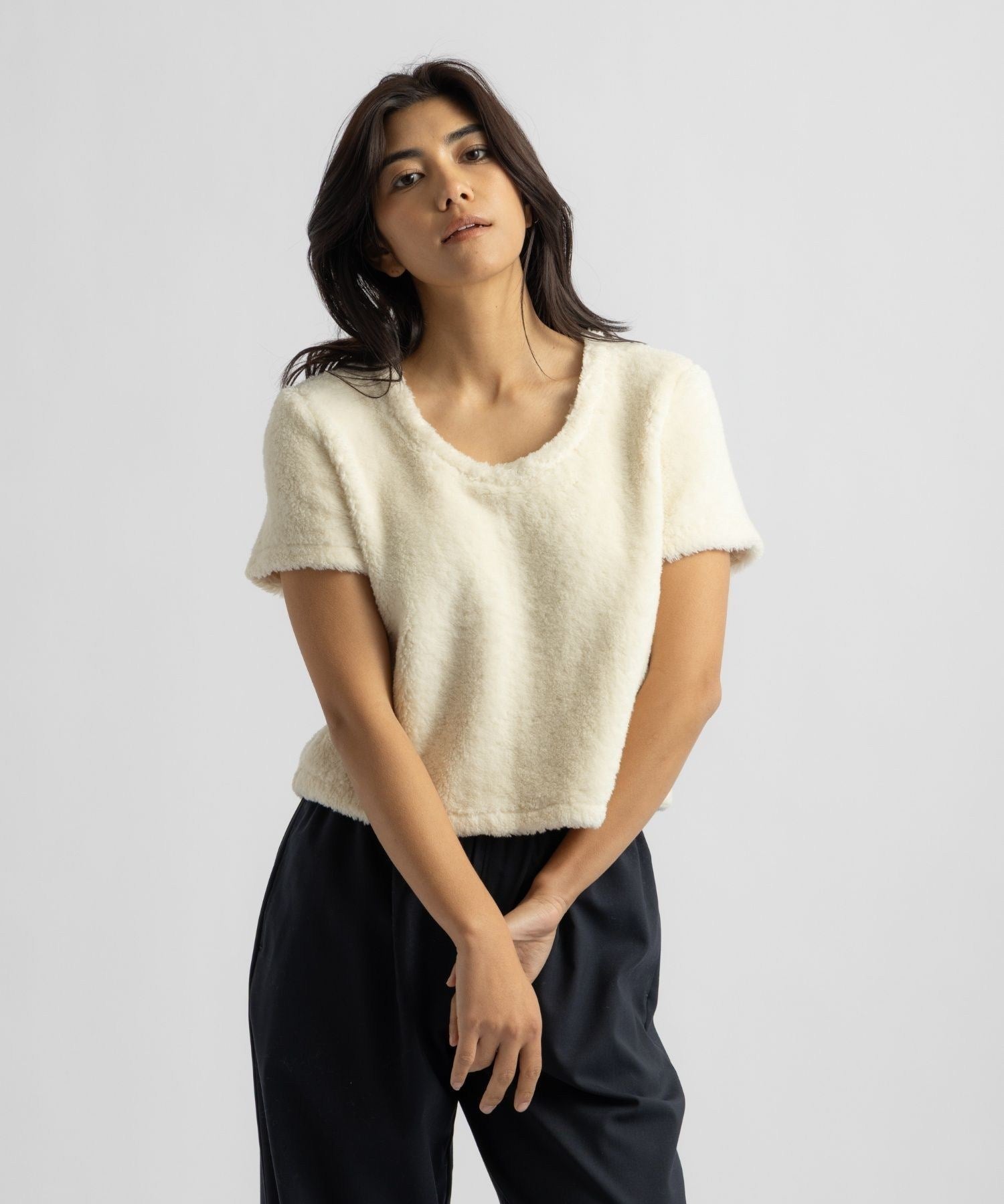 Alexis Shearling Tee | WOMEN