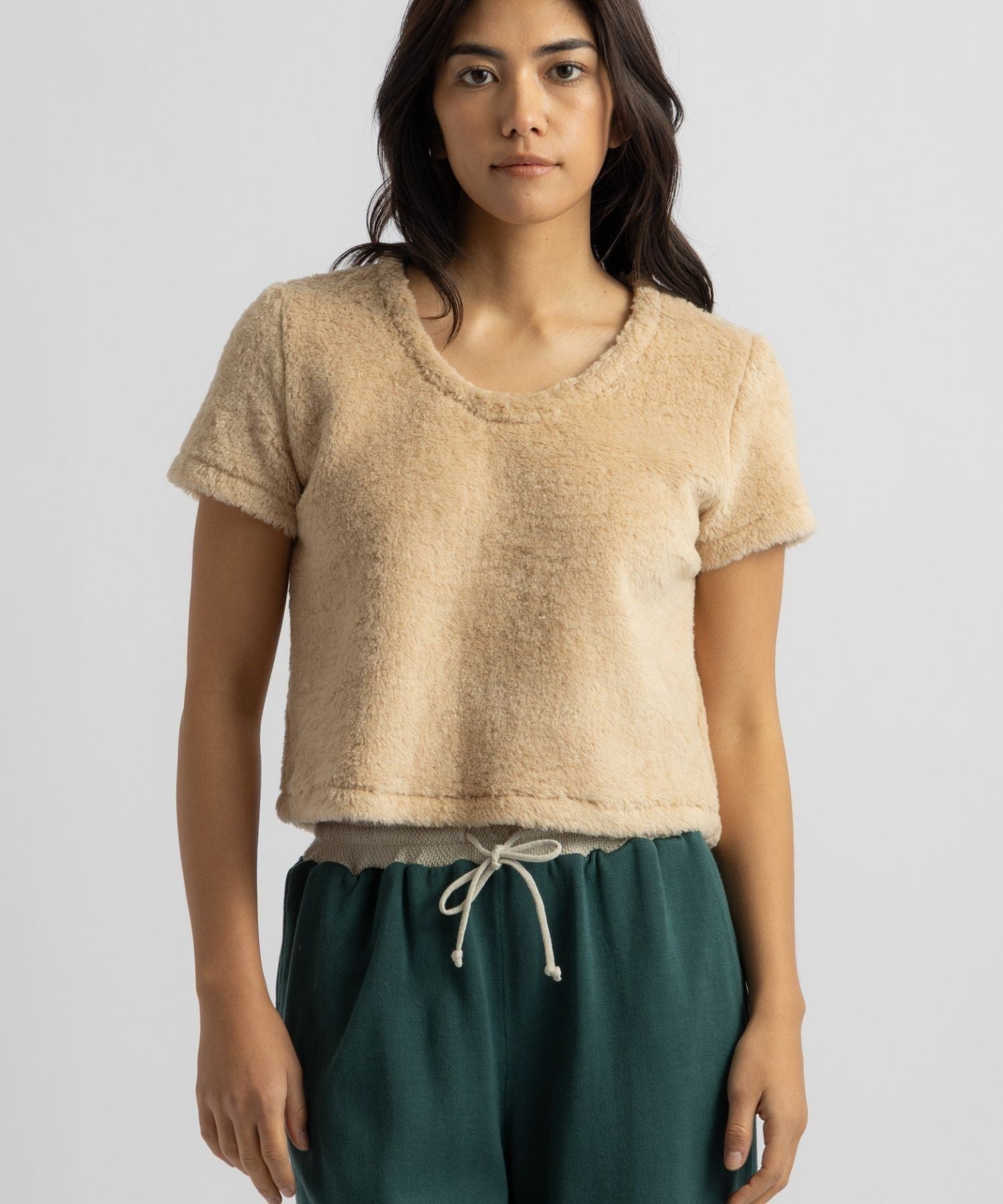 Alexis Shearling Tee | WOMEN
