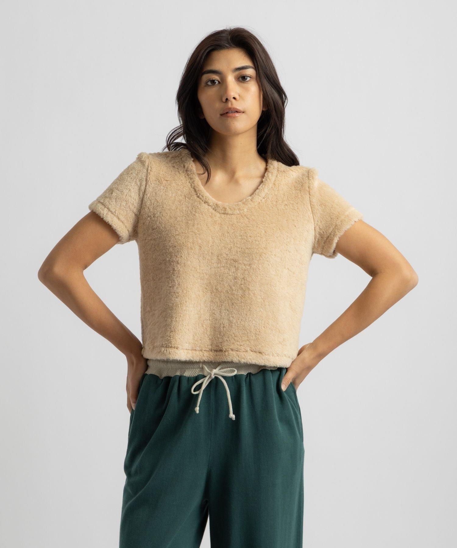 Alexis Shearling Tee | WOMEN