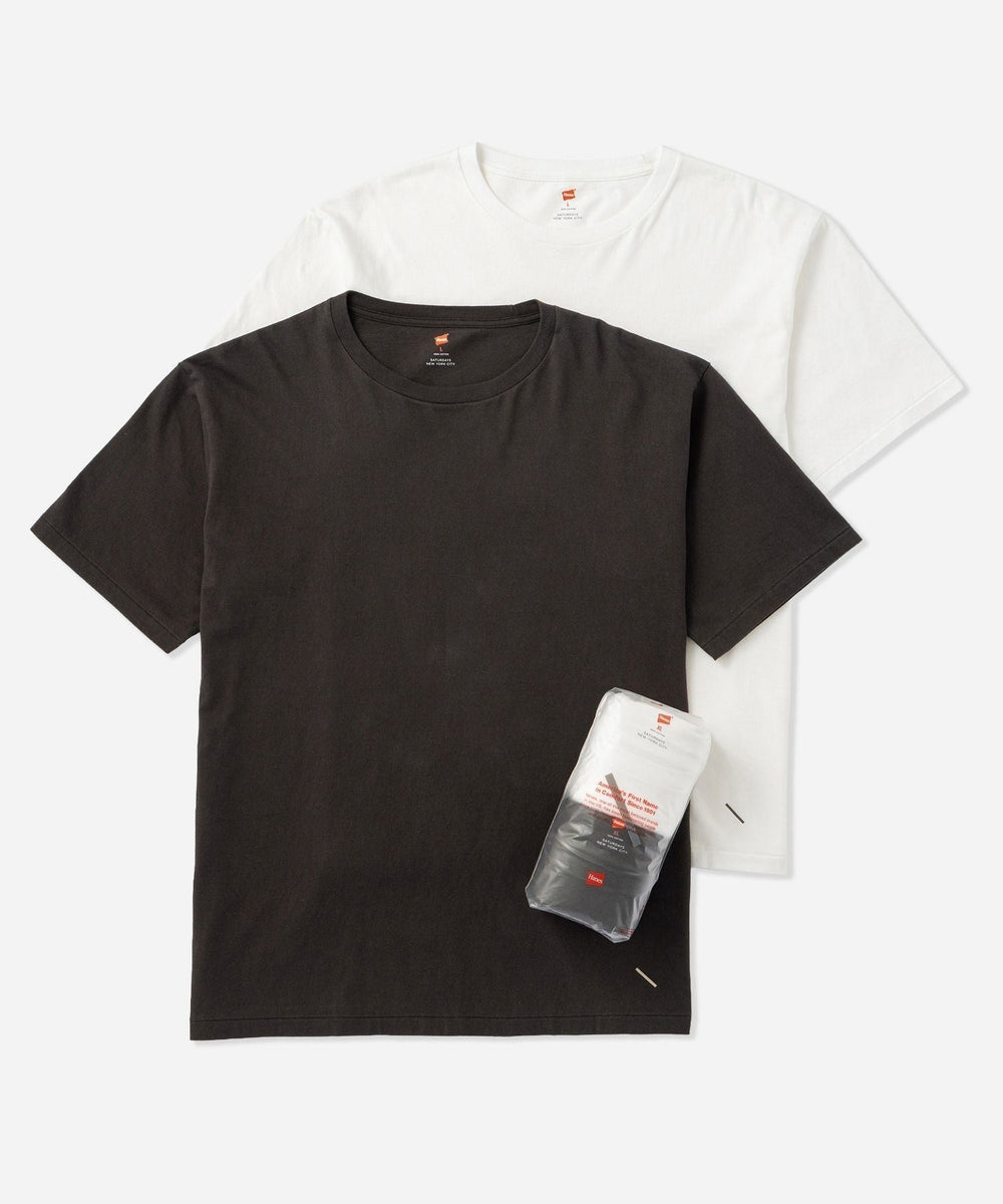 予約】Hanes x Saturdays NYC Washed Cotton Short Sleeve T-Shirts 2P
