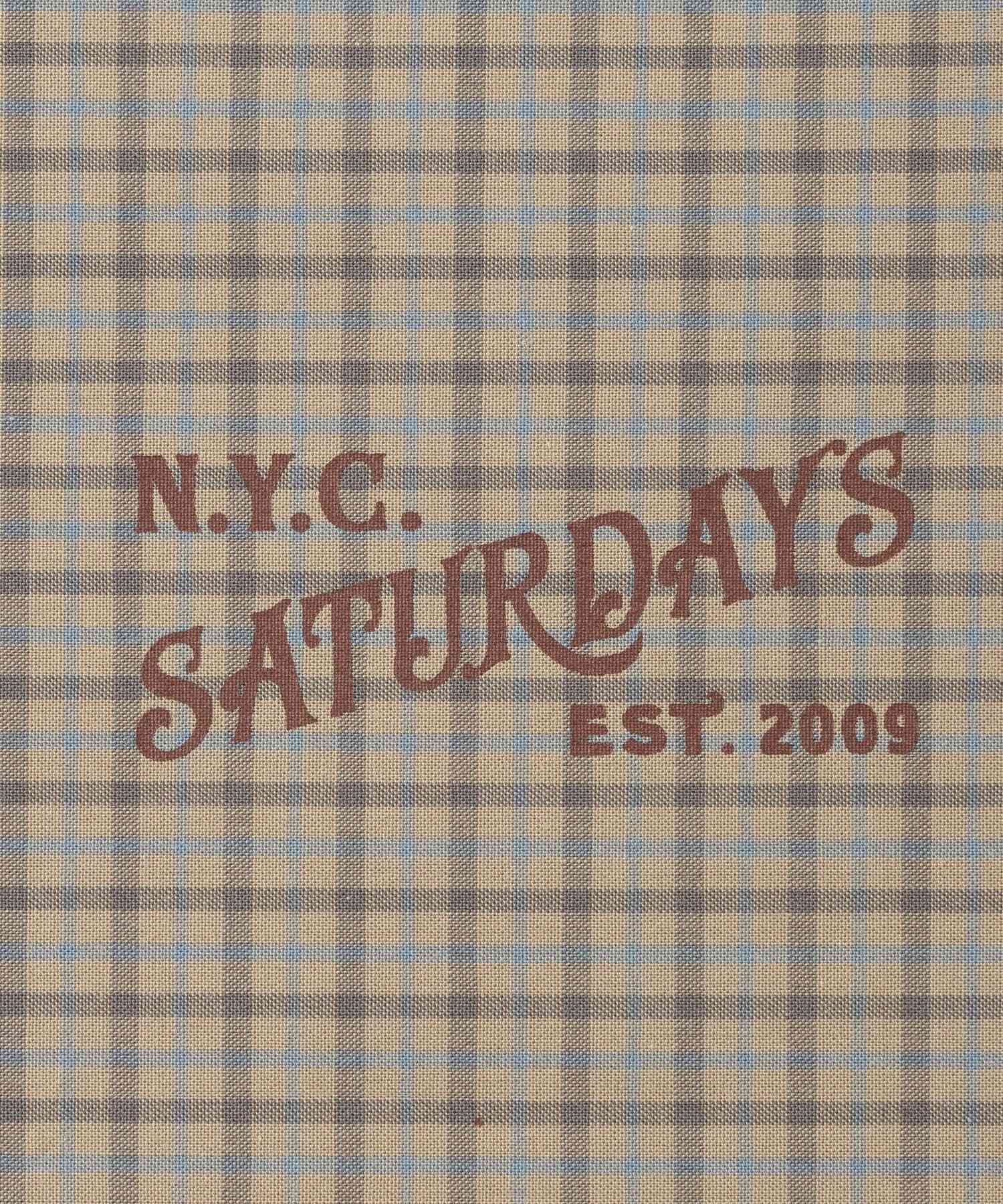 Vintage Serif Check Scarf