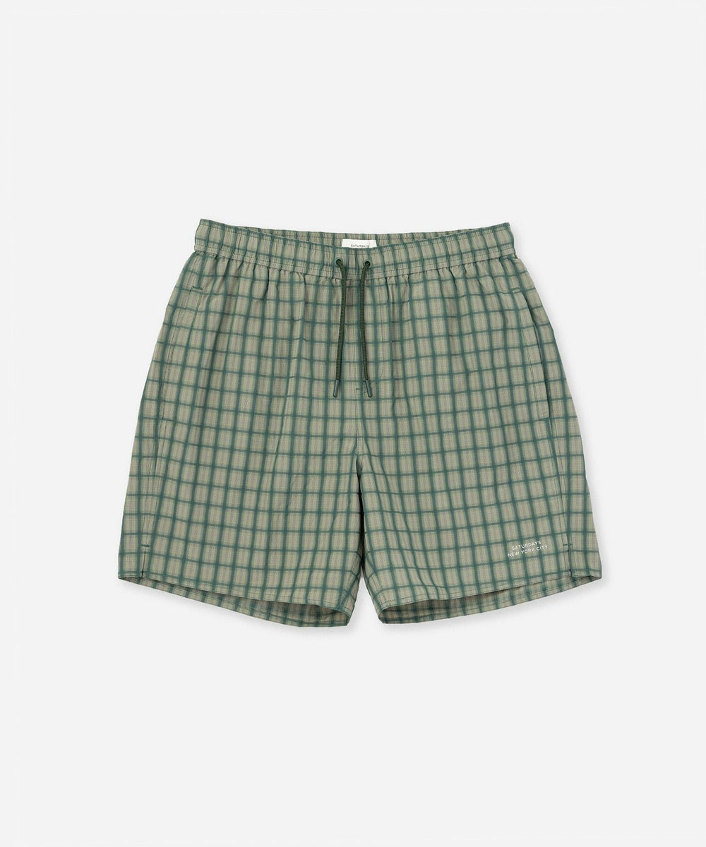 Timothy Check Swim Short | Saturdays NYC Japan