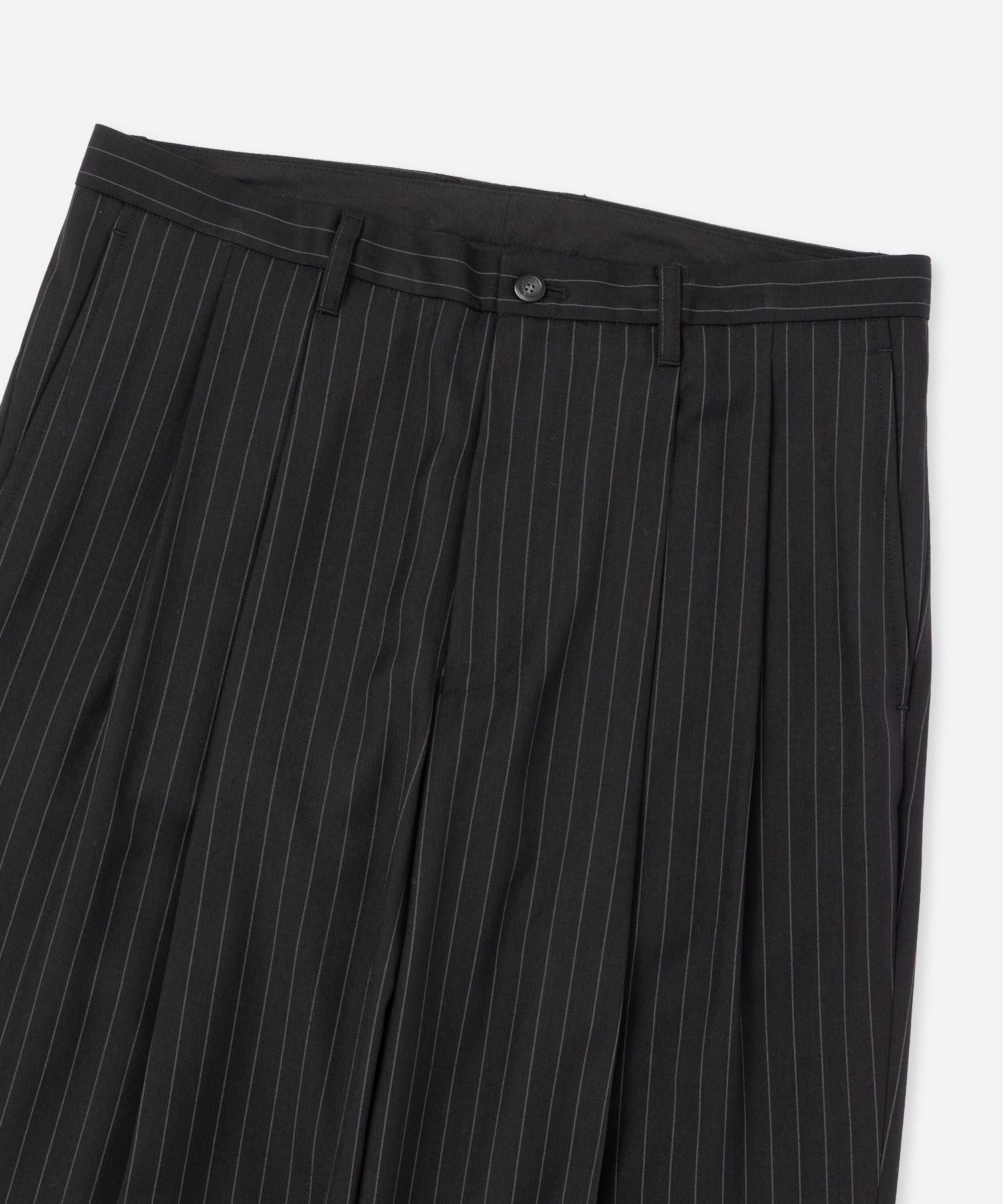 George Herringbone Stripe Two Tuck Pant