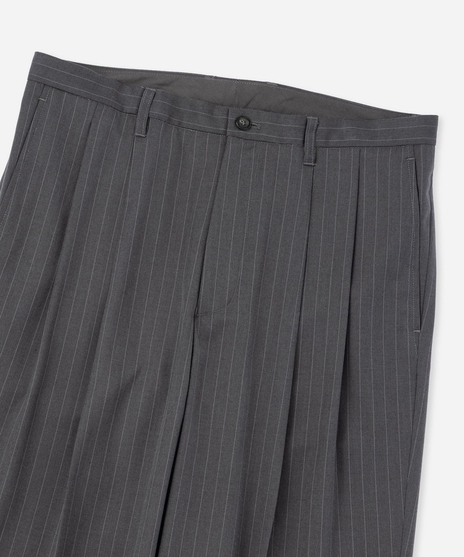 George Herringbone Stripe Two Tuck Pant