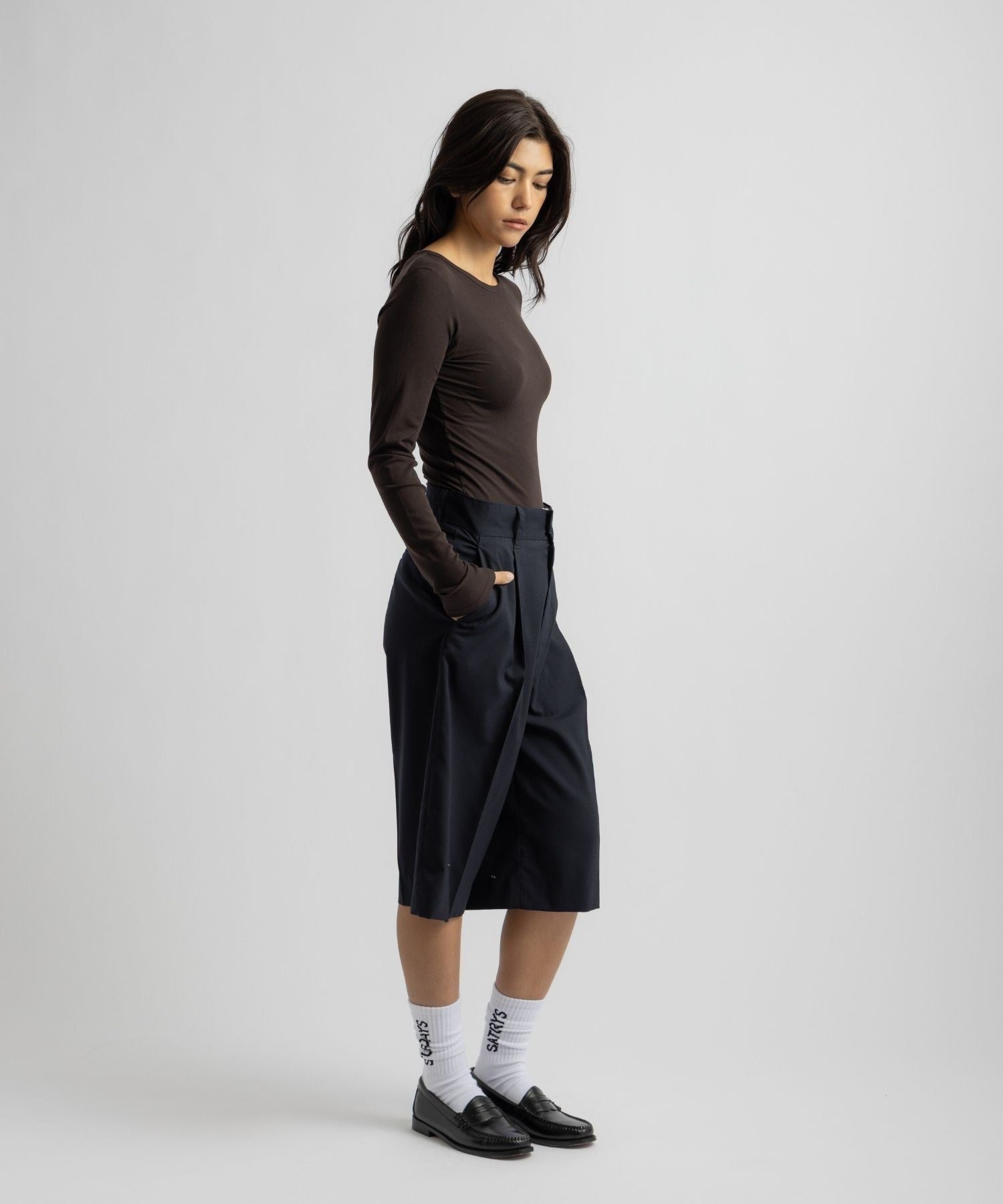 Kim Pleated Shorts | WOMEN