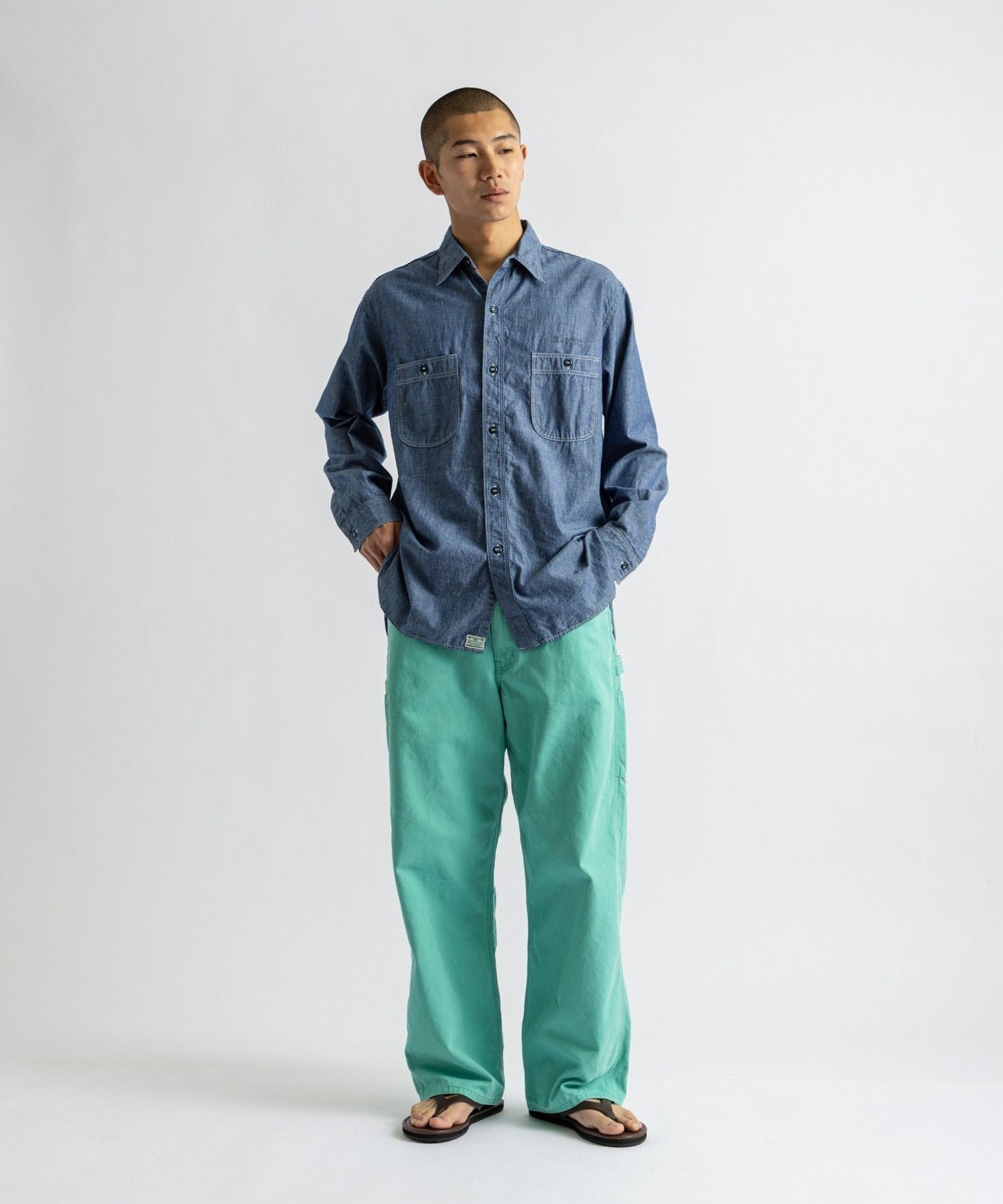 orSlow x Saturdays NYC DAD'S FIT OXFORD PAINTER PANTS